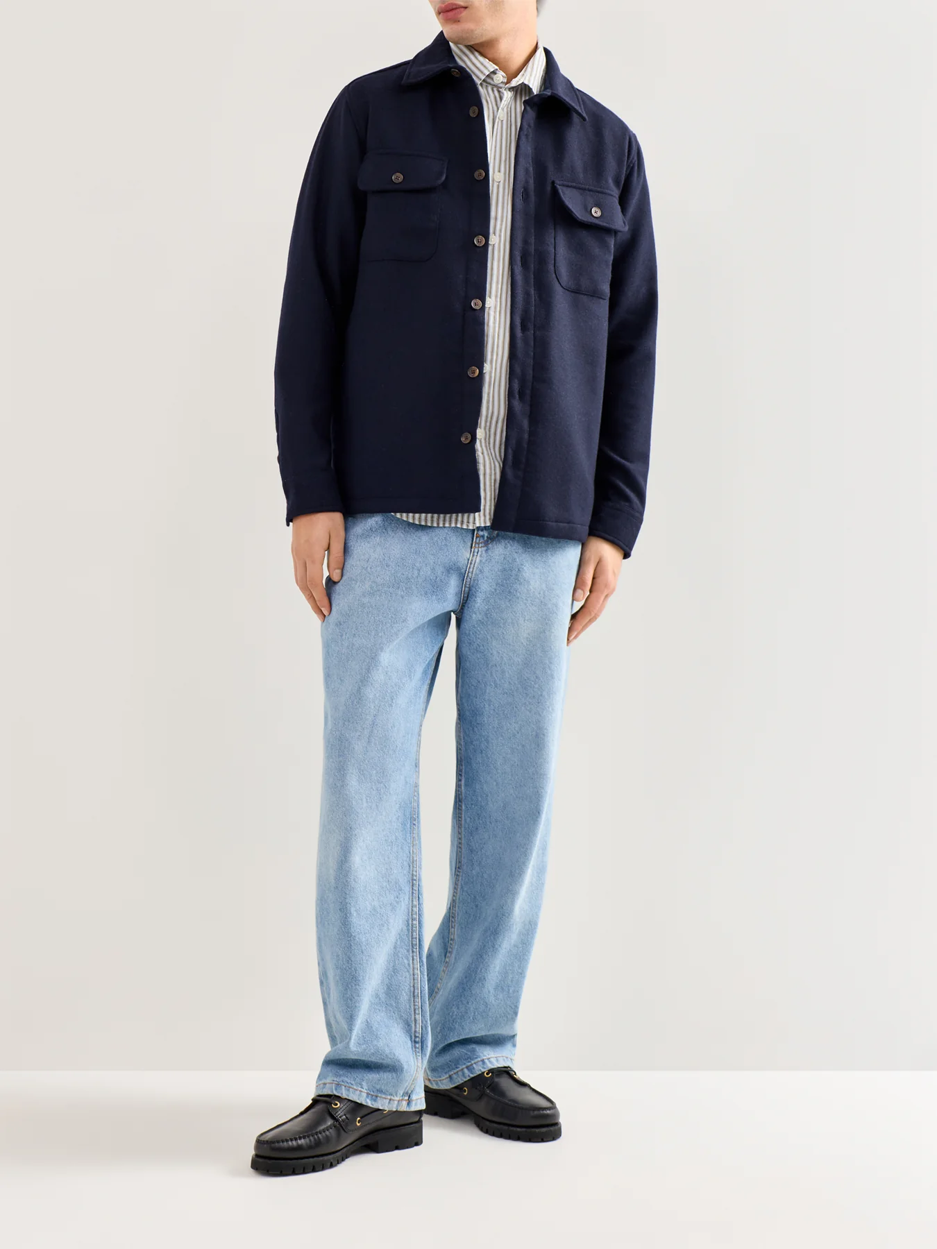 Lomond Overshirt Navy - Image 2