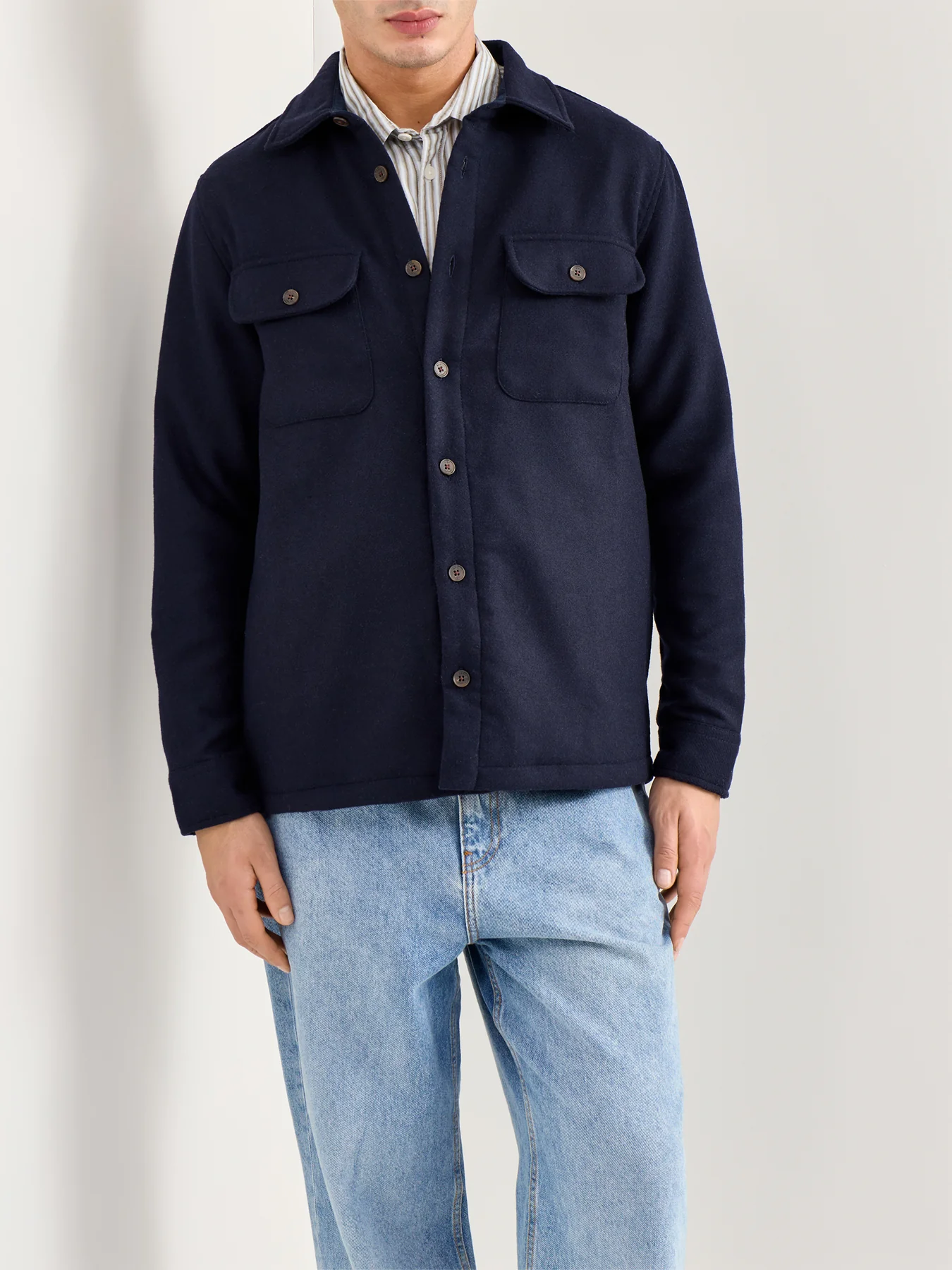 Lomond Overshirt Navy - Image 4