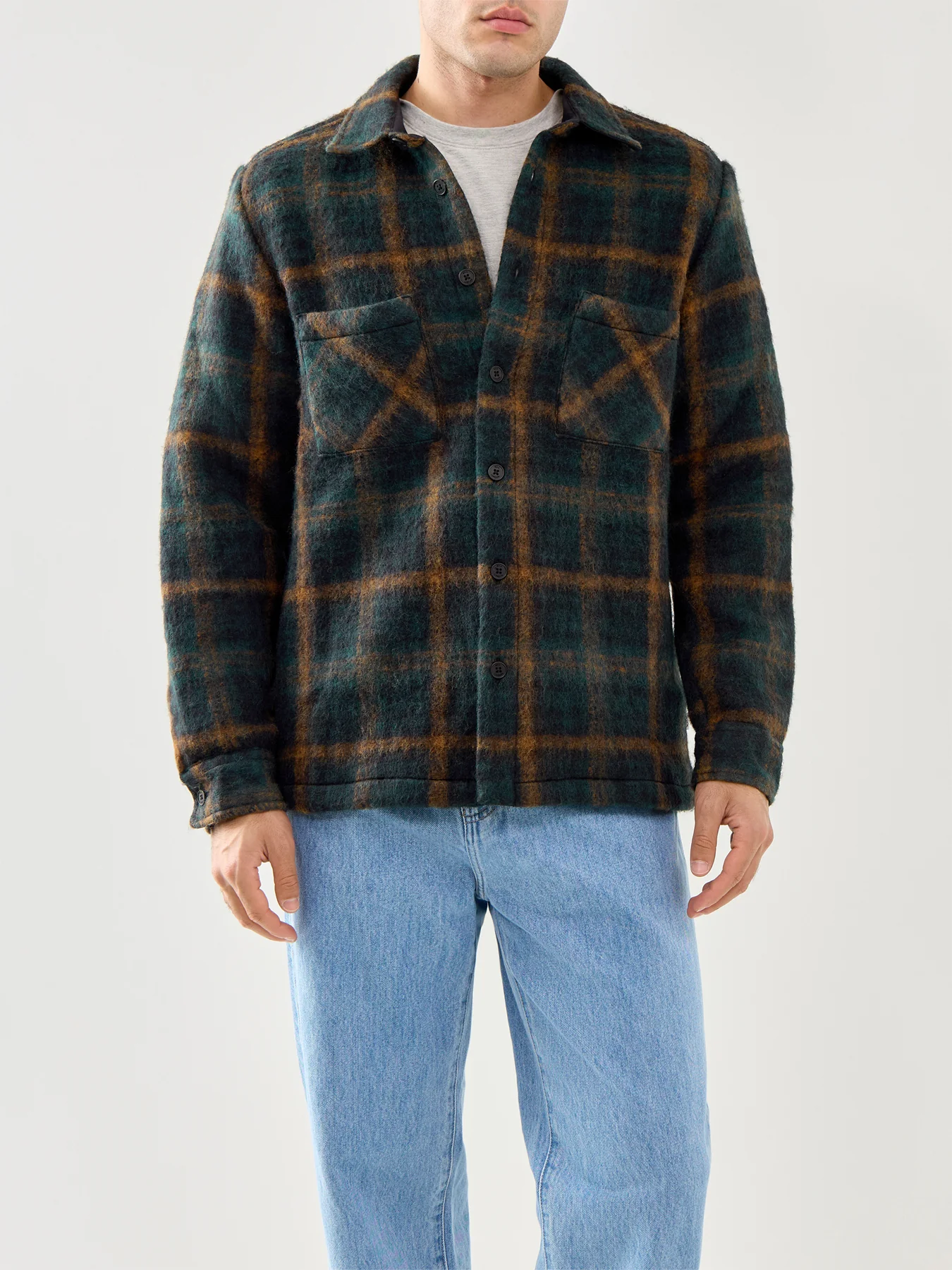 Whiting Overshirt Teal / Orange - Image 4