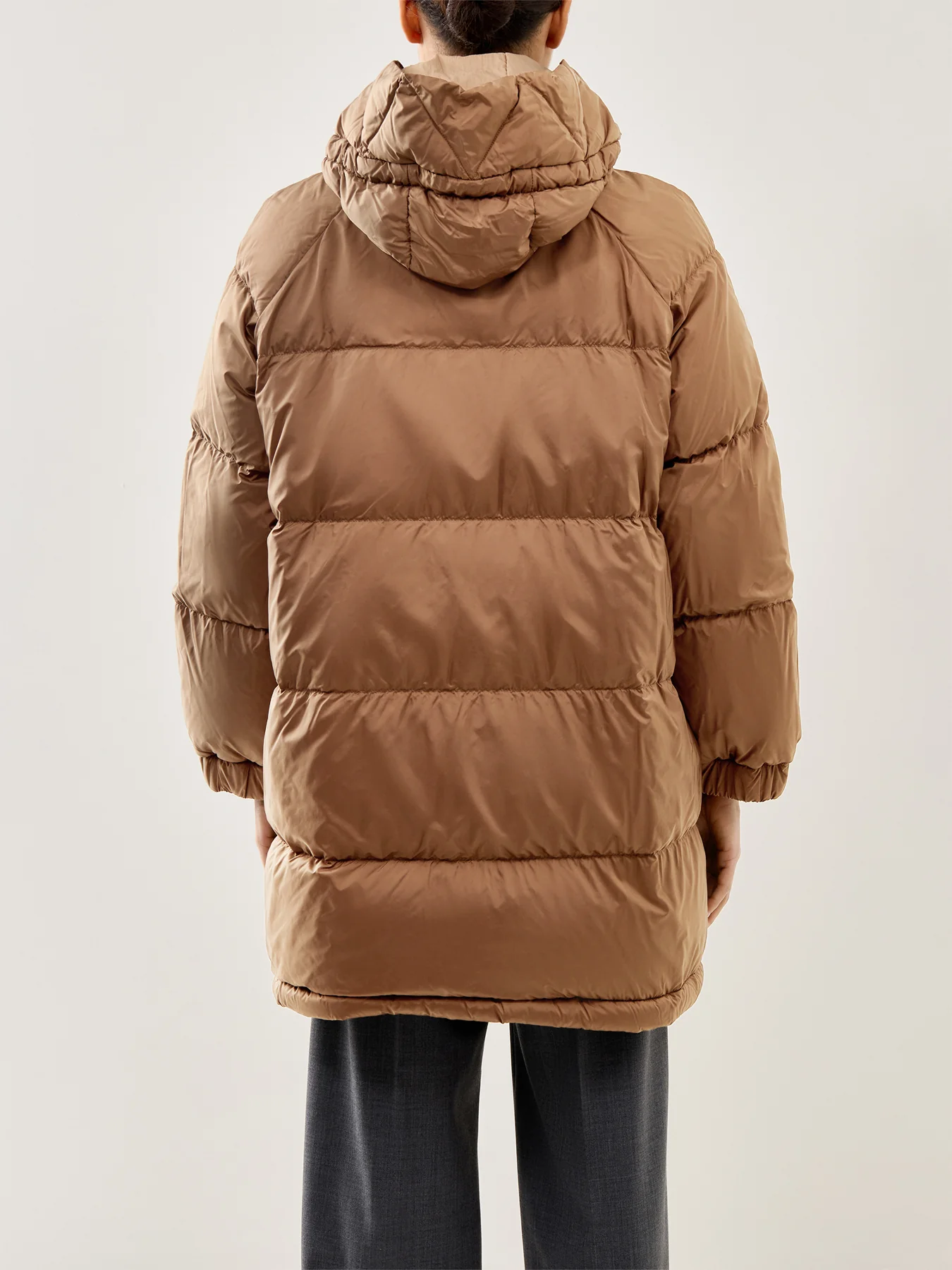 Anfora Reversible Puffer Coat Hazelnut Brown - Image 5