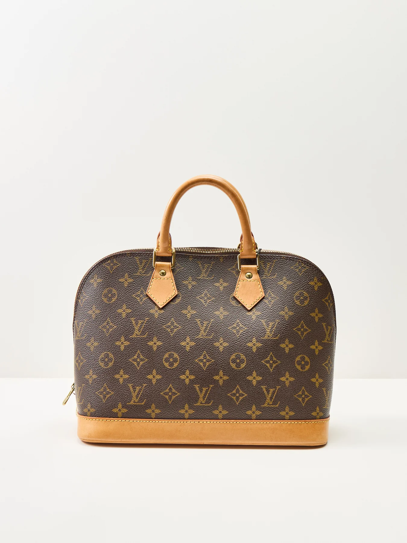 Vintage Louis Vuitton Monogram Alma PM Bag Brown - Image 3