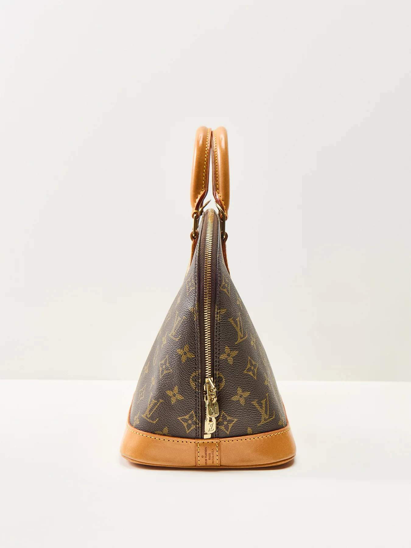 Vintage Louis Vuitton Monogram Alma PM Bag Brown - Image 4