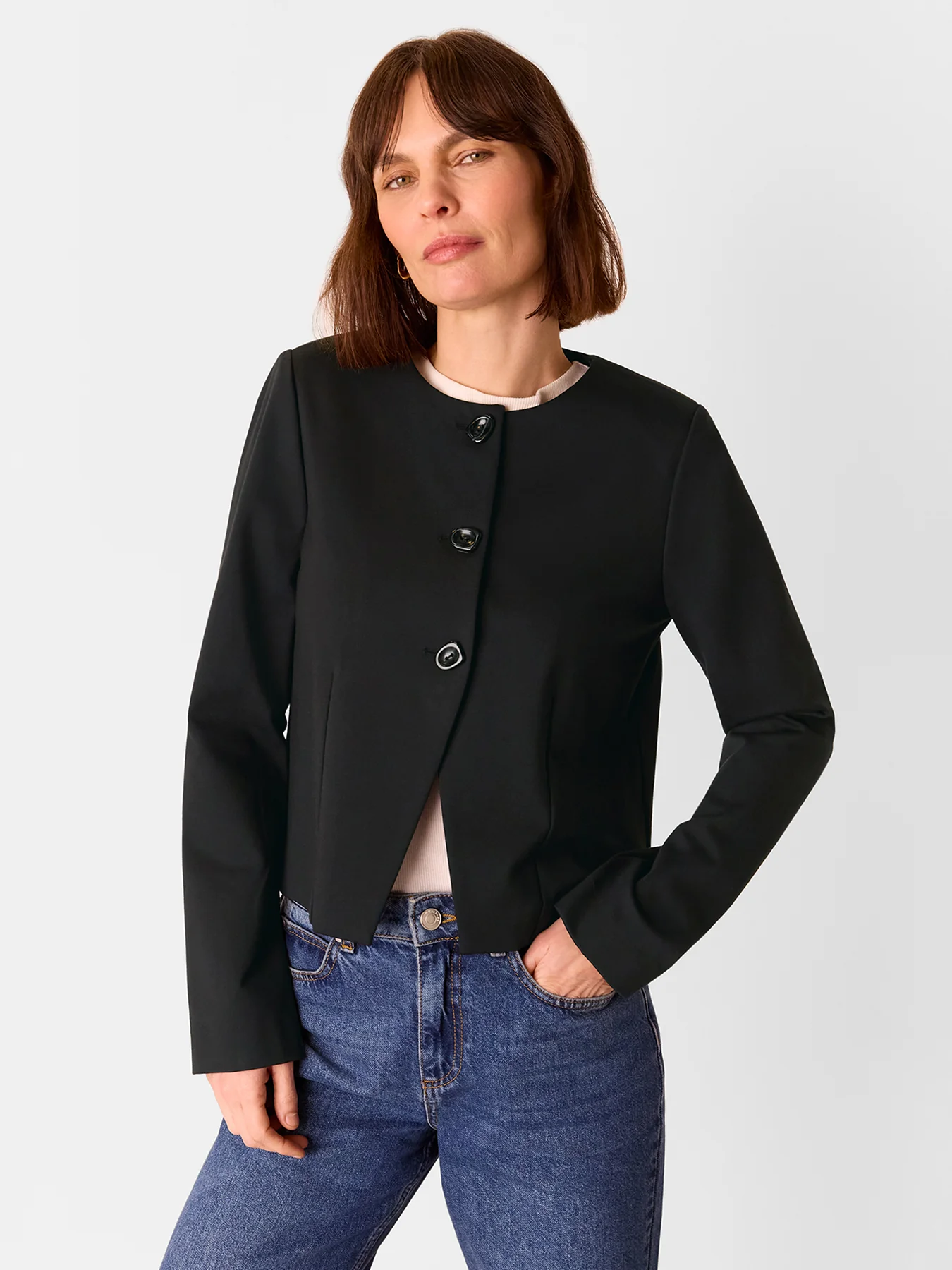 Anne Ponte Button Jacket - Image 2