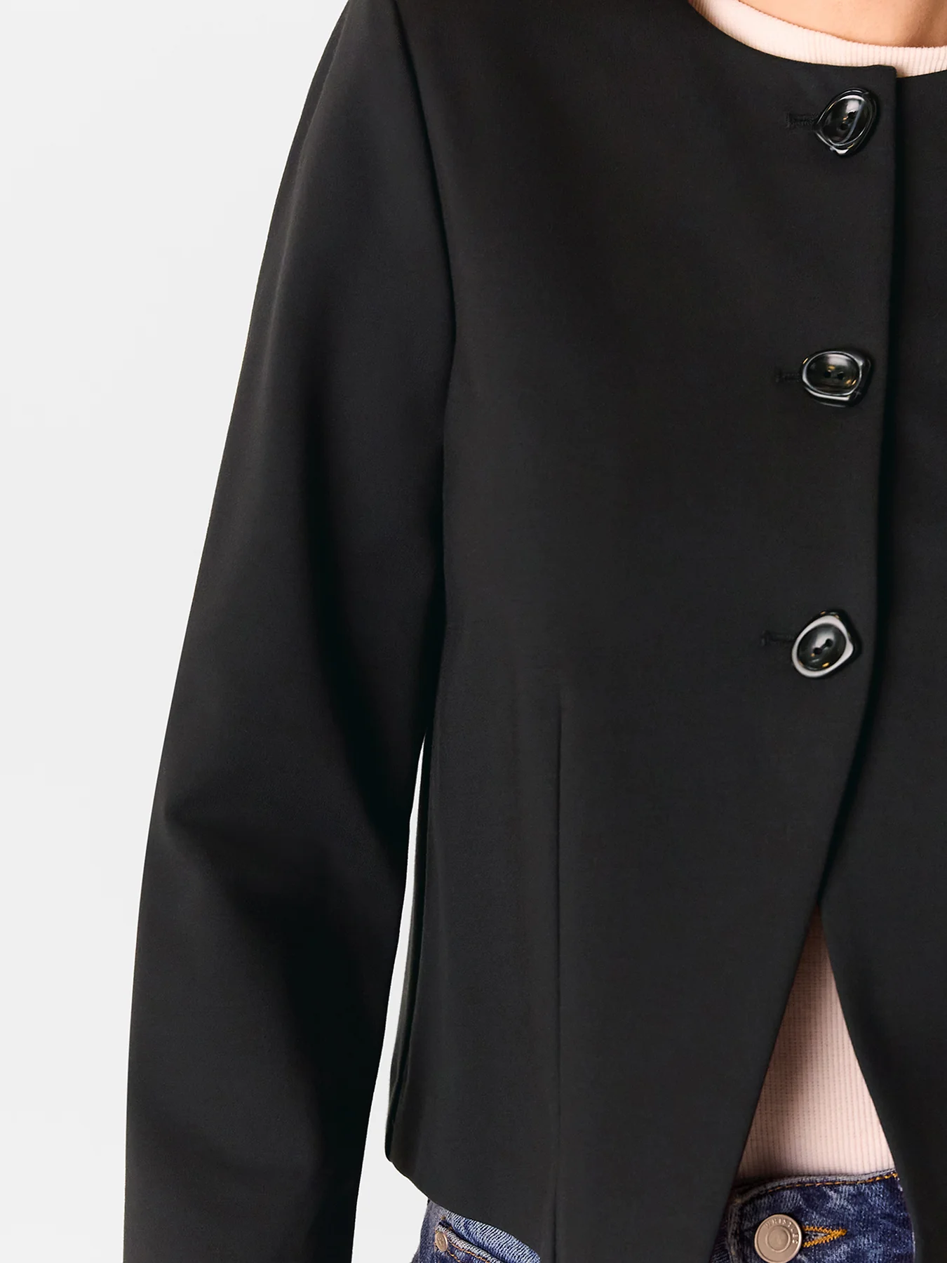 Anne Ponte Button Jacket - Image 4