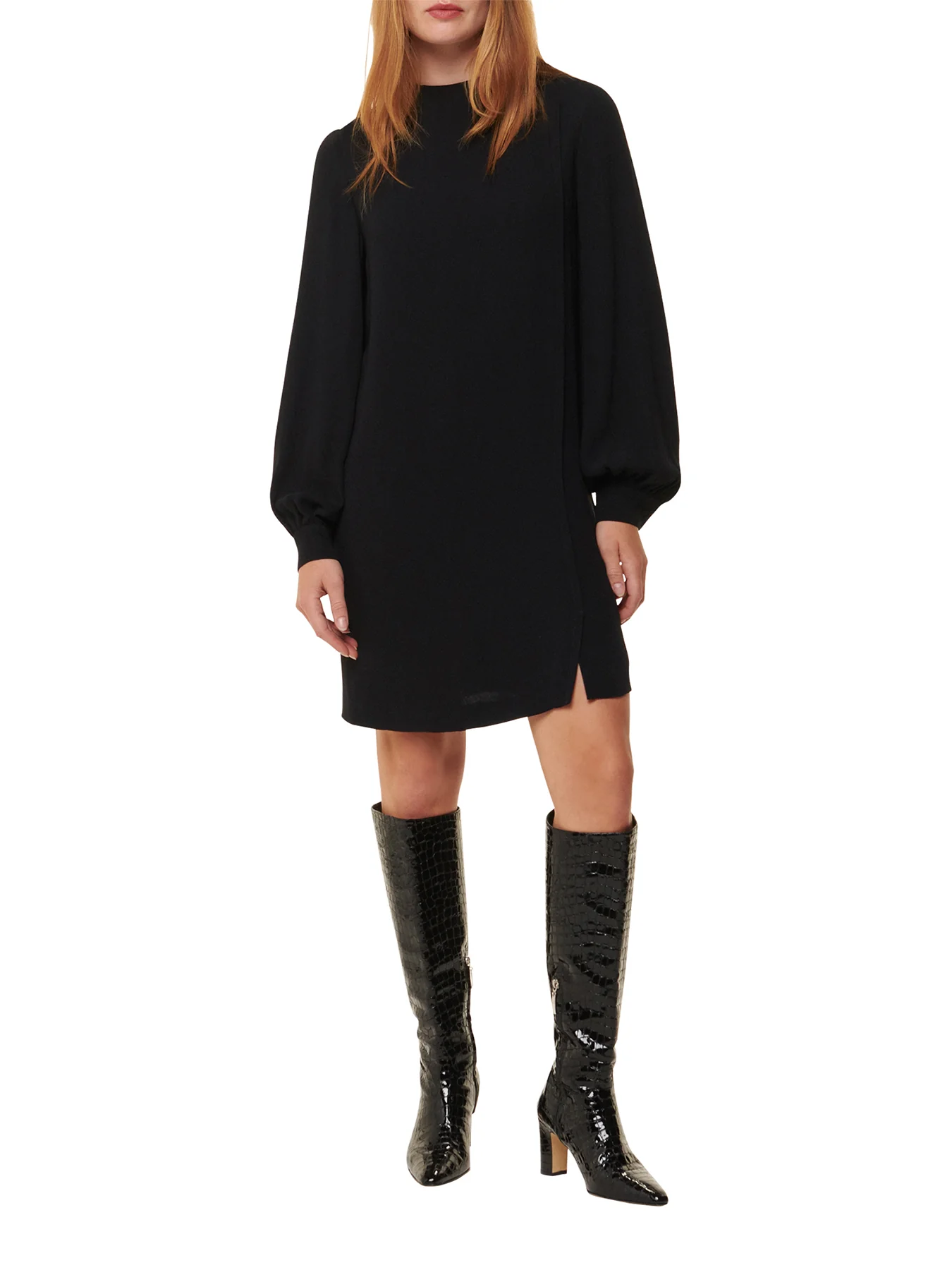 Cleo Shift Dress Black - Image 2