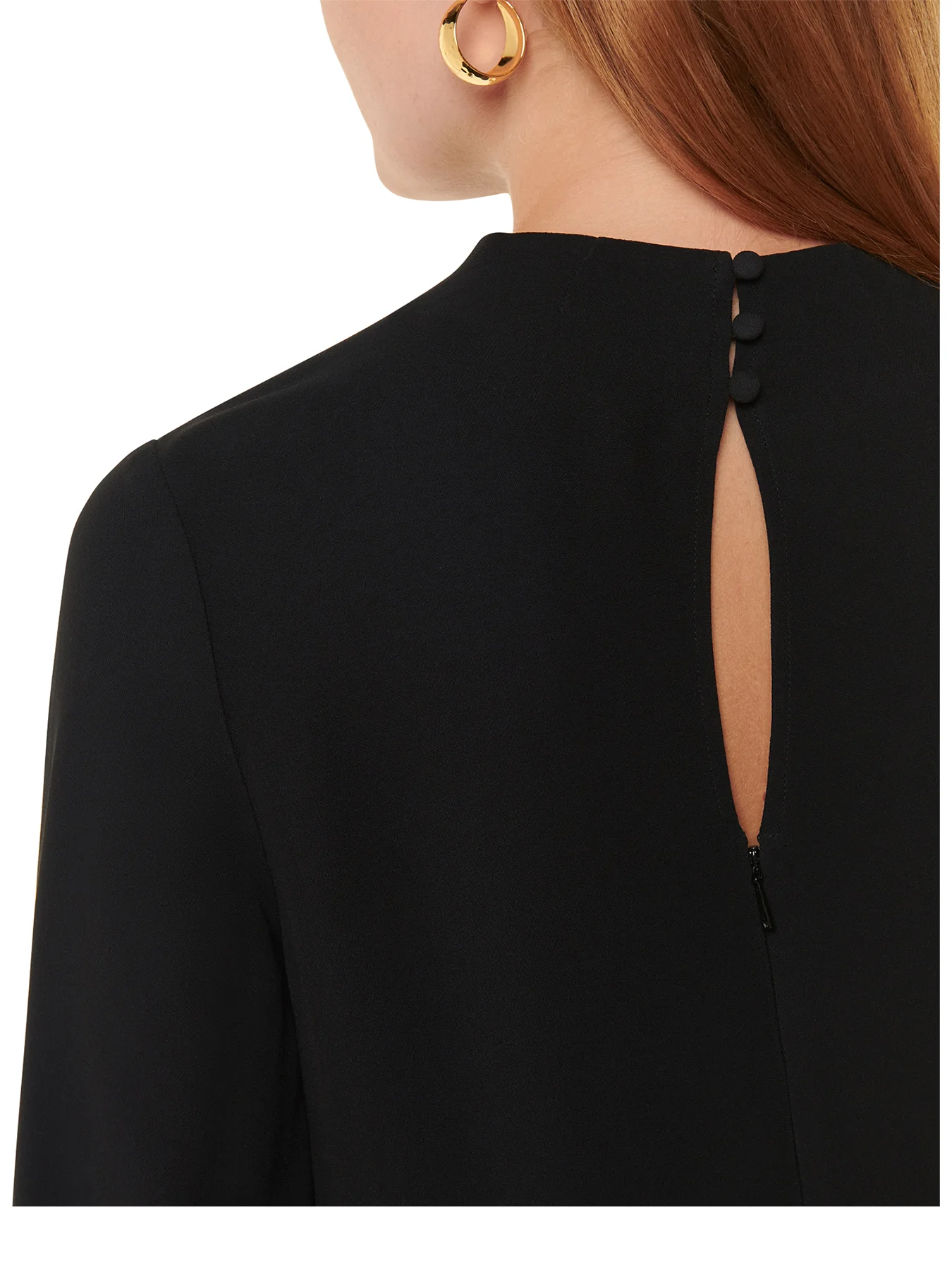 Cleo Shift Dress Black - Image 4