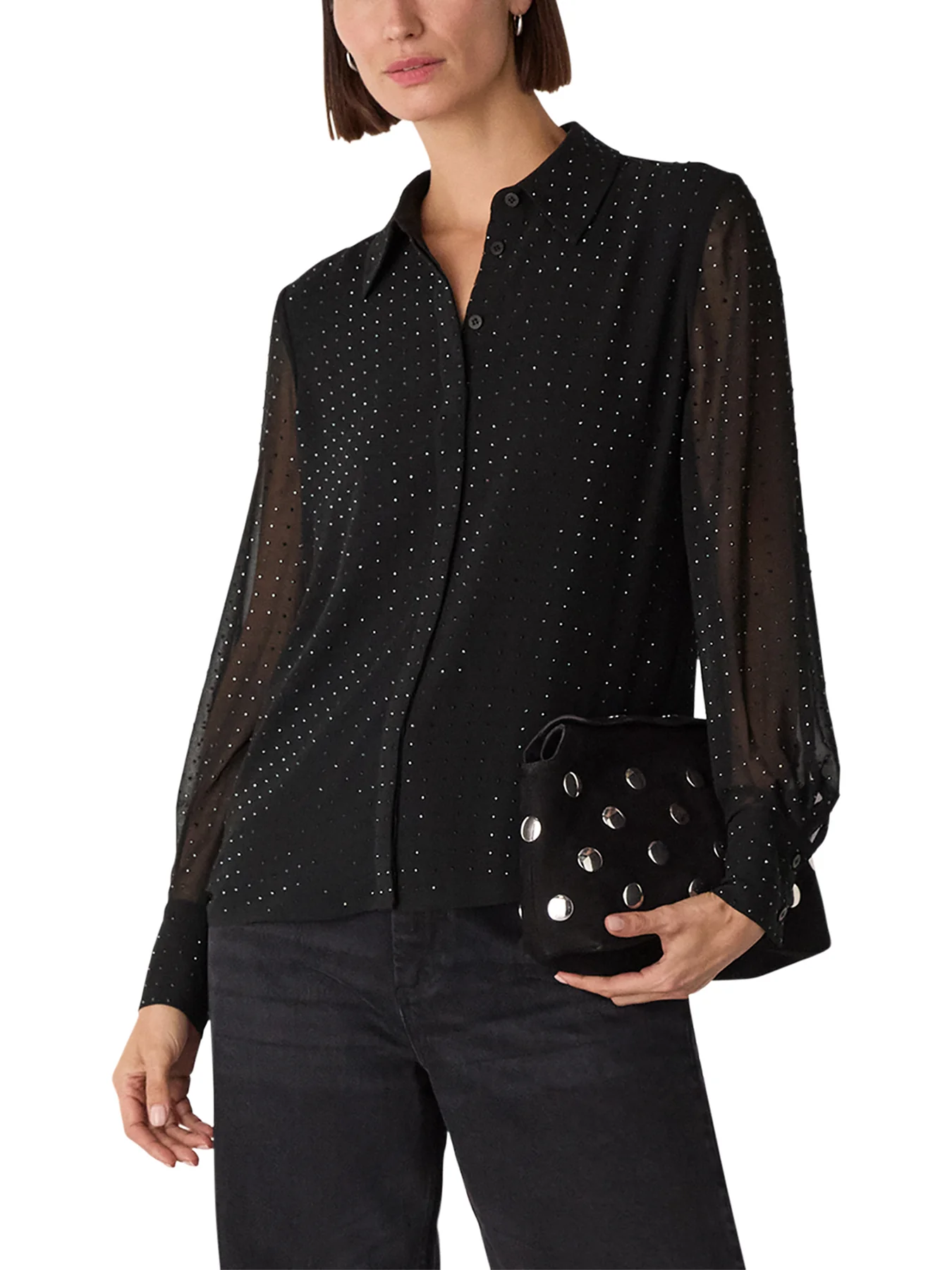 Hot Fix Sheer Shirt - Image 4