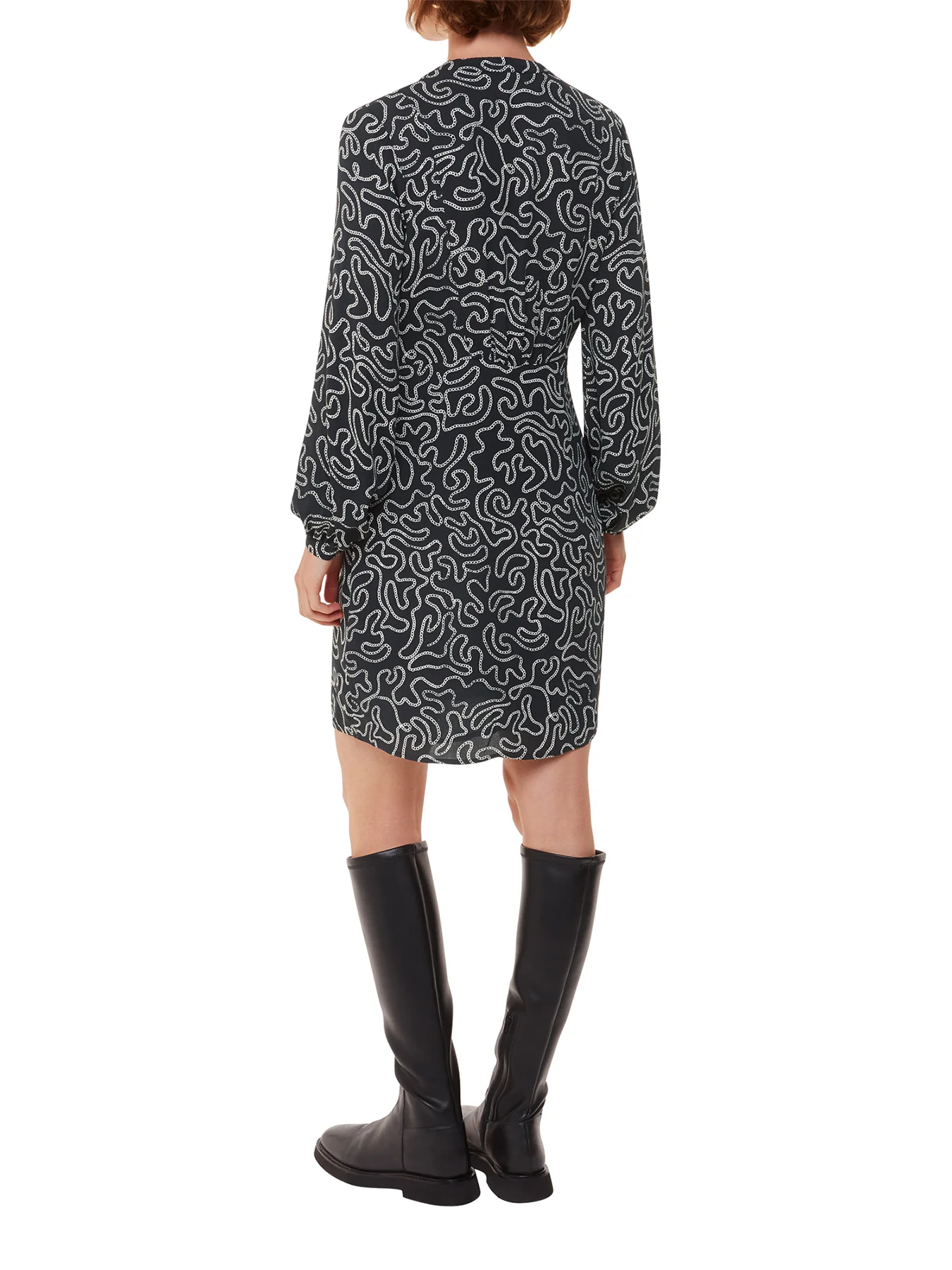 Chain Print Flippy Dress - Image 3