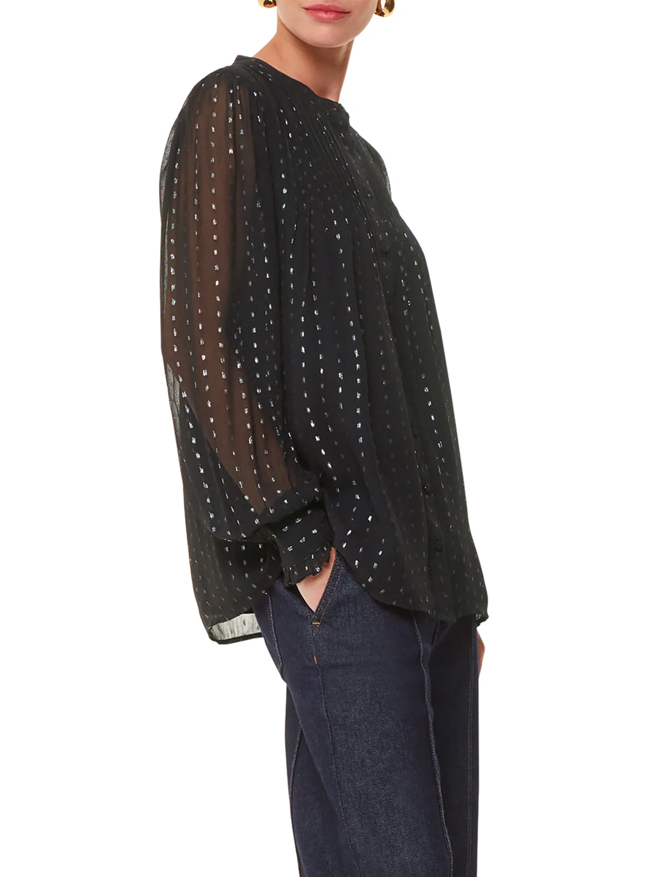 Metallic Stripe Shirt - Image 2