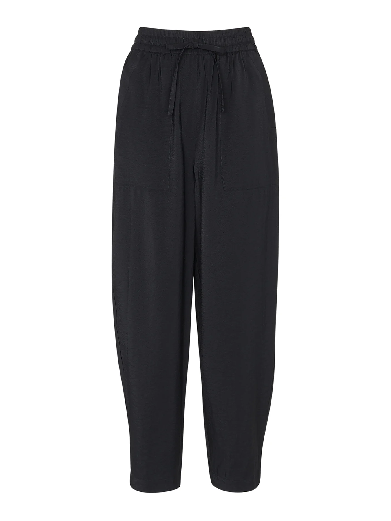 Tie Waist Trouser Black