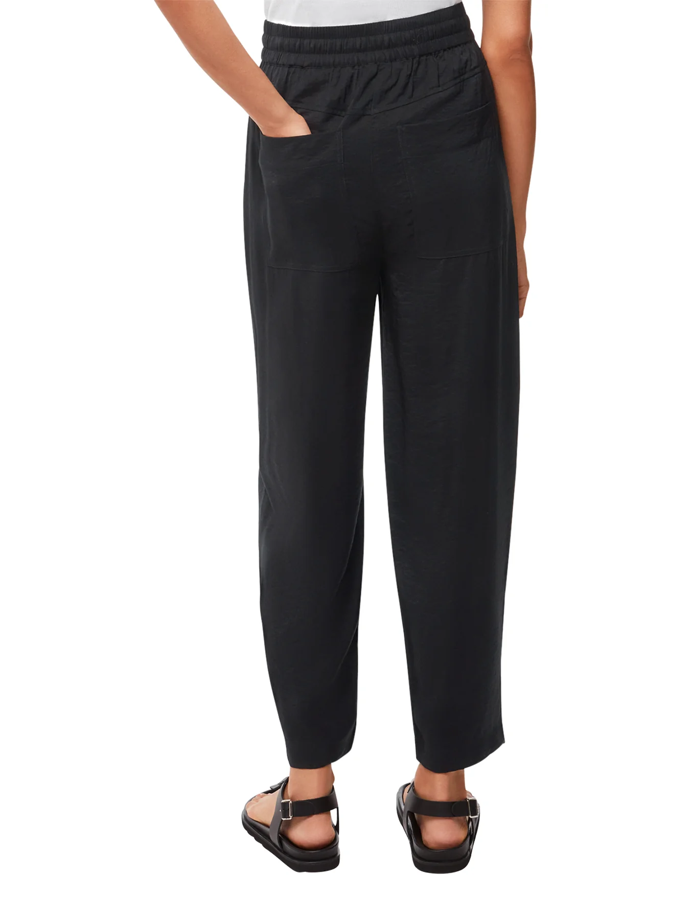 Tie Waist Trouser Black - Image 3