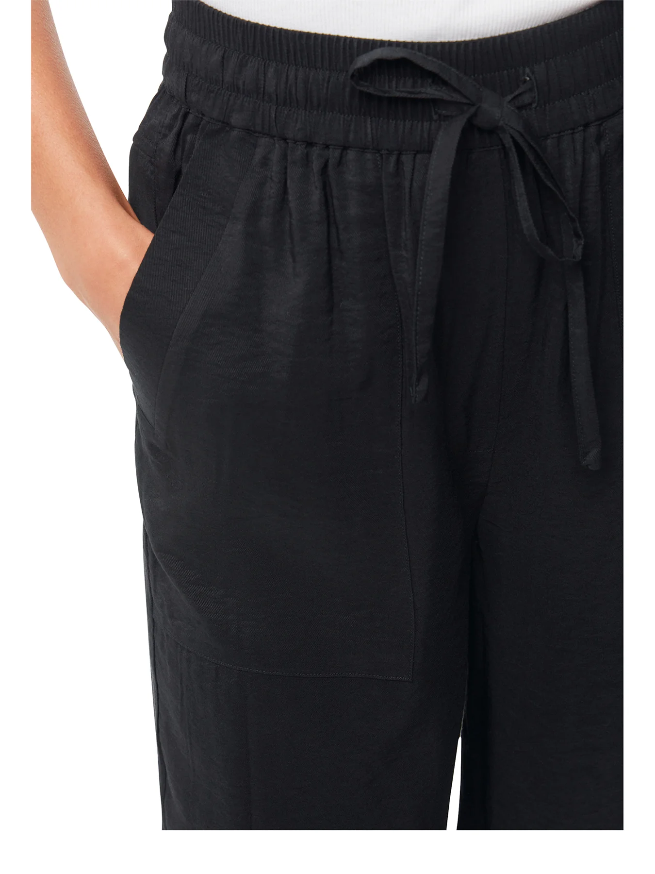 Tie Waist Trouser Black - Image 4