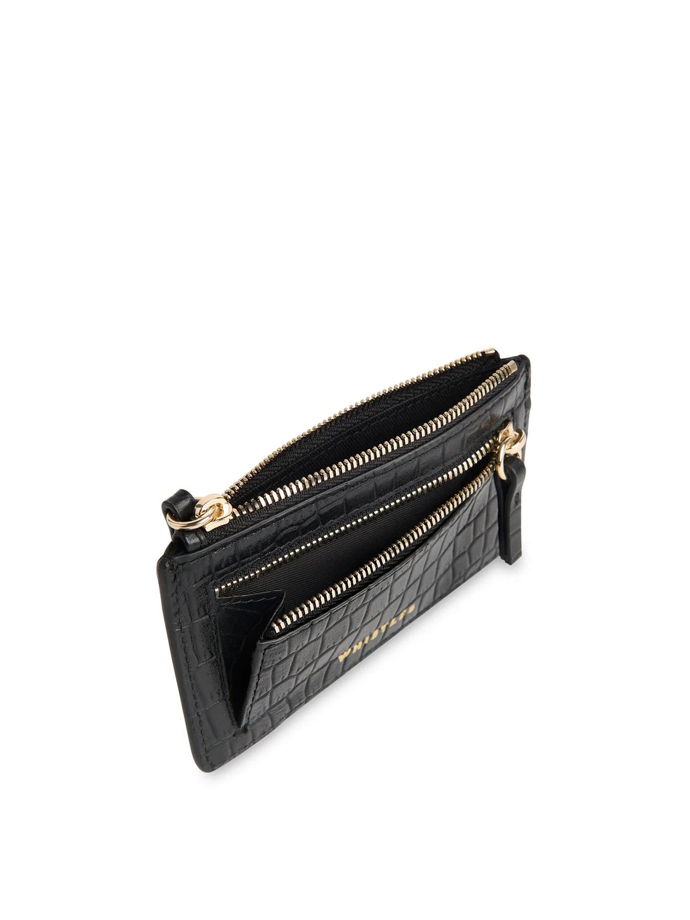 Croc Zip Card Holder Black - Image 2