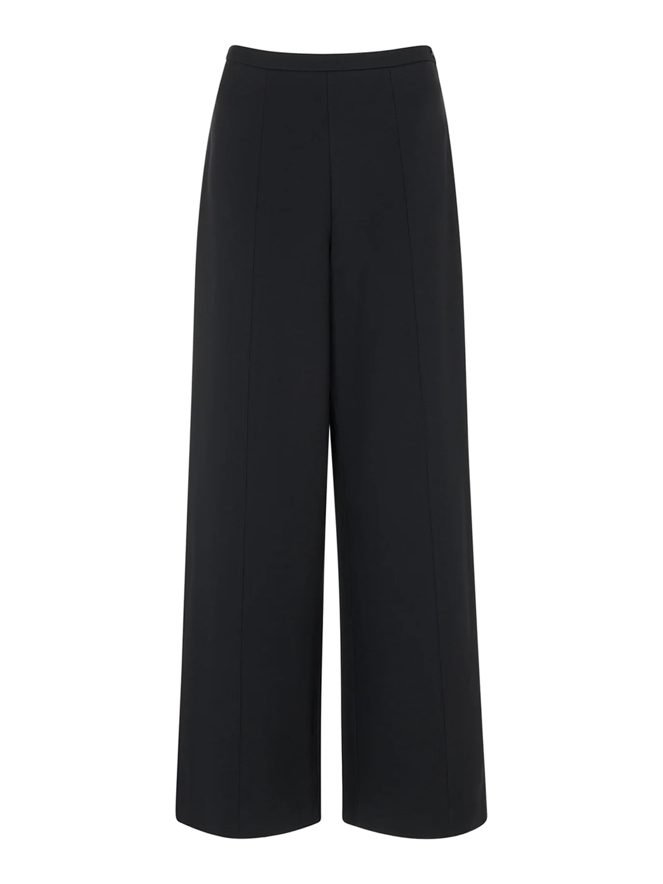 Ponte Wide Leg Trouser Black