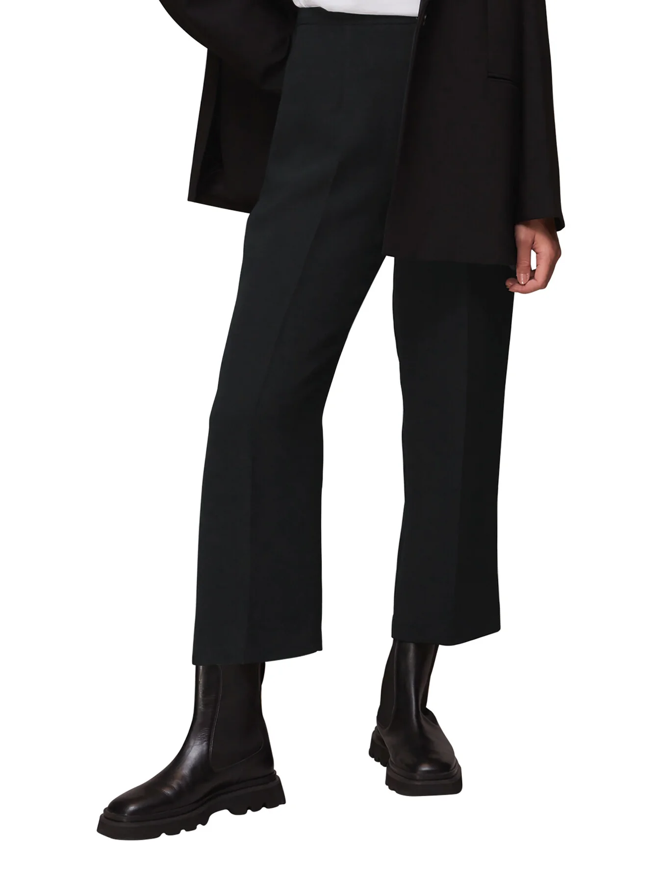 Wide Leg Cropped Trouser - Image 2