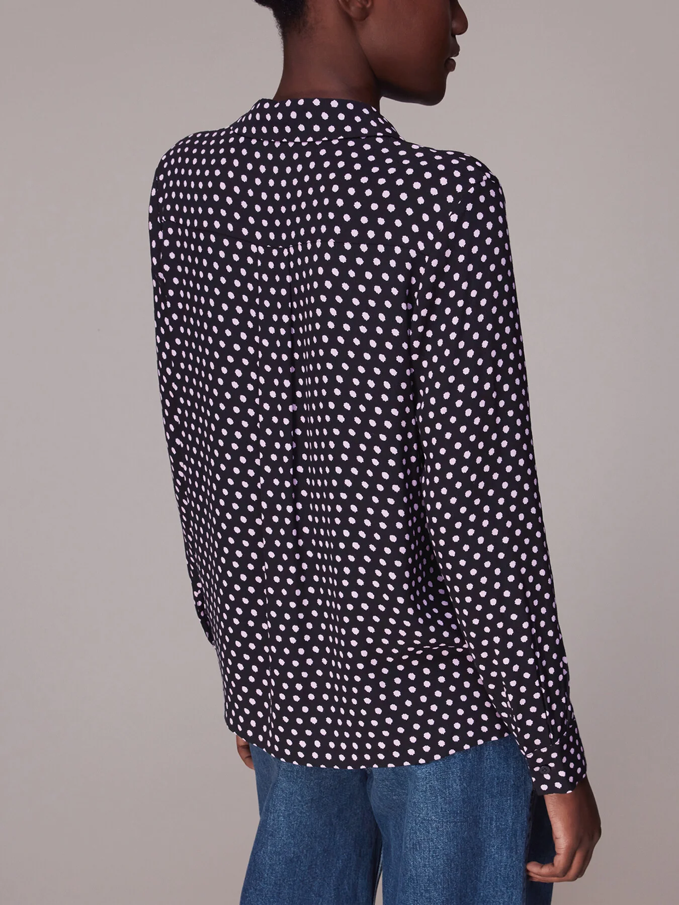 Dotted Spot Print Shirt - Image 3