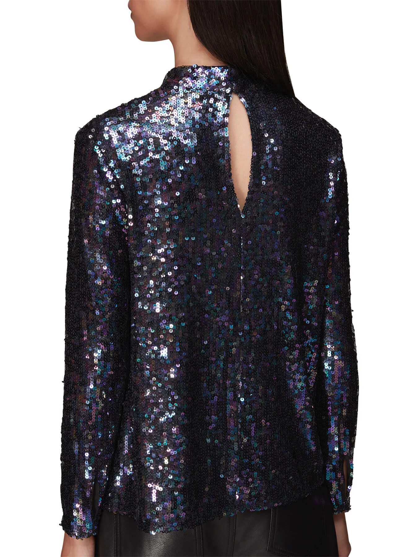 High Neck Sequin Top - Image 3
