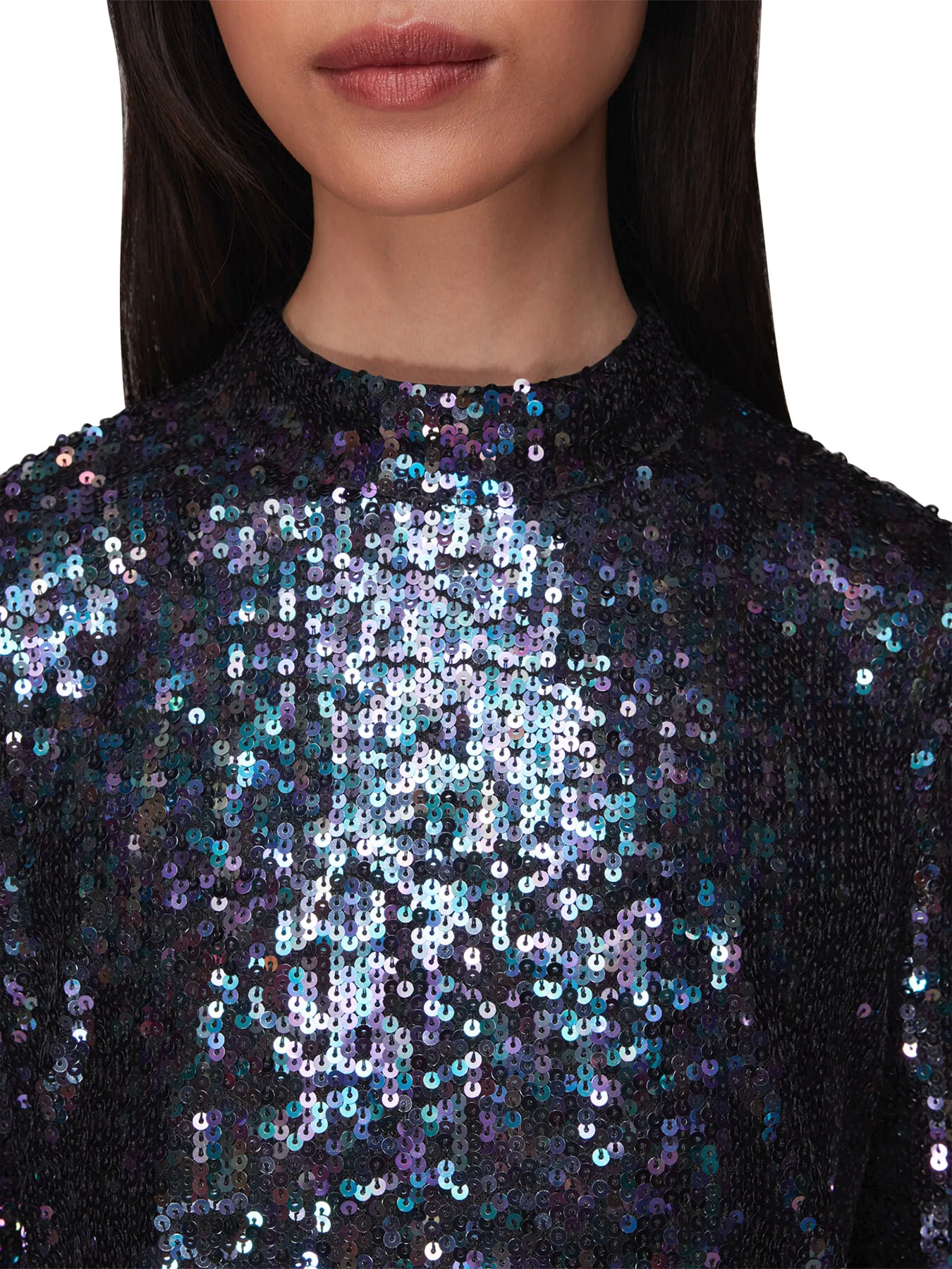 High Neck Sequin Top - Image 4