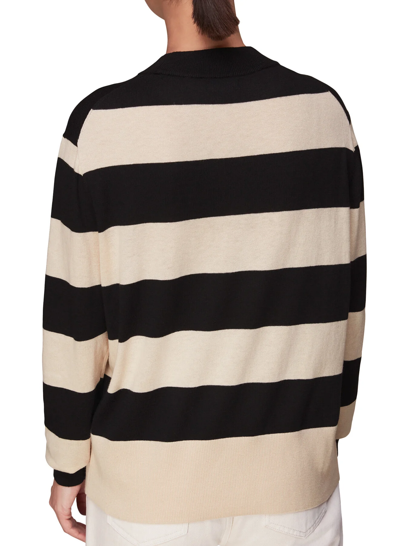 Stripe High Neck Sweater - Image 3