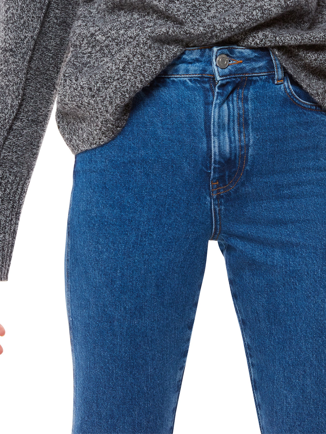 Denim Authentic Slim Frayed Jean - Image 4
