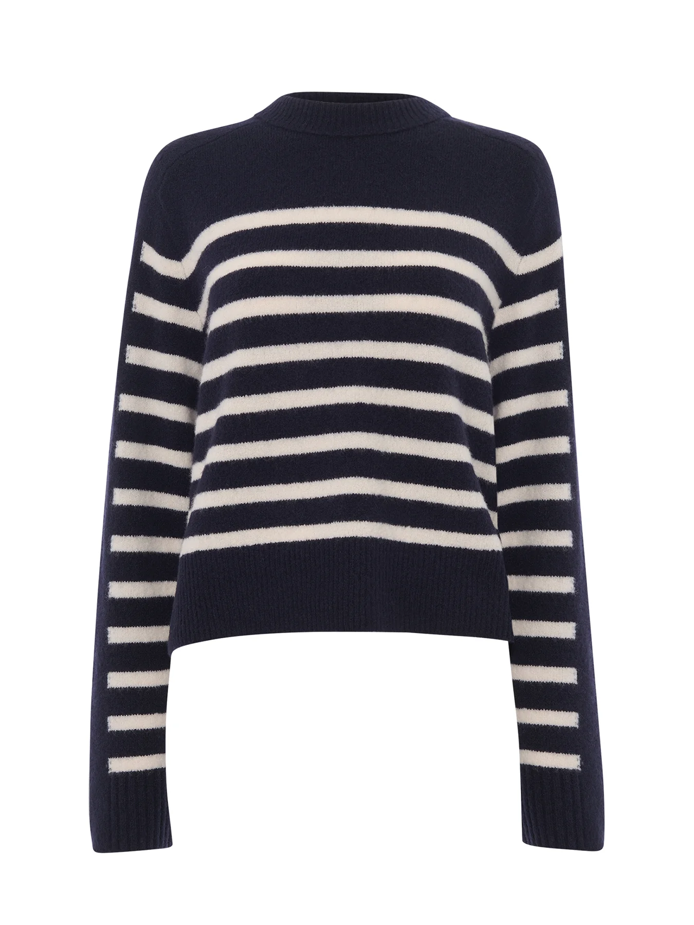 Contrast Stripe Knit Blue