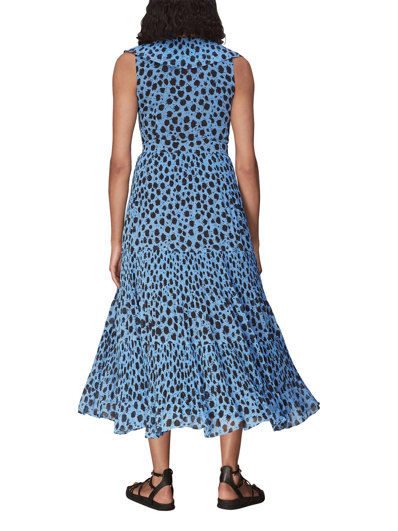 Brushed Dalmatian Plisse Dress - Image 3