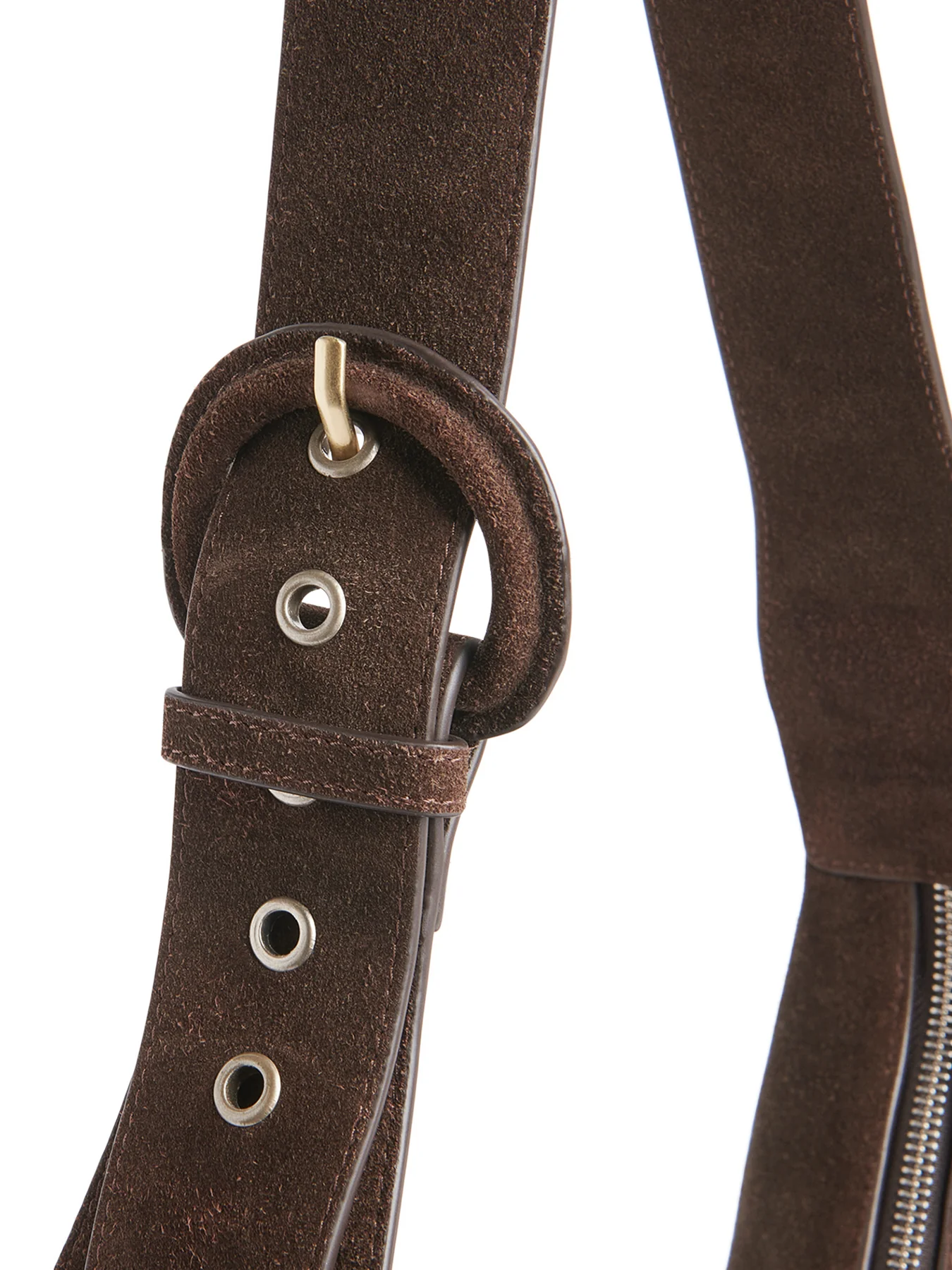 Sia Suede Curved Crossbody Bag - Image 2