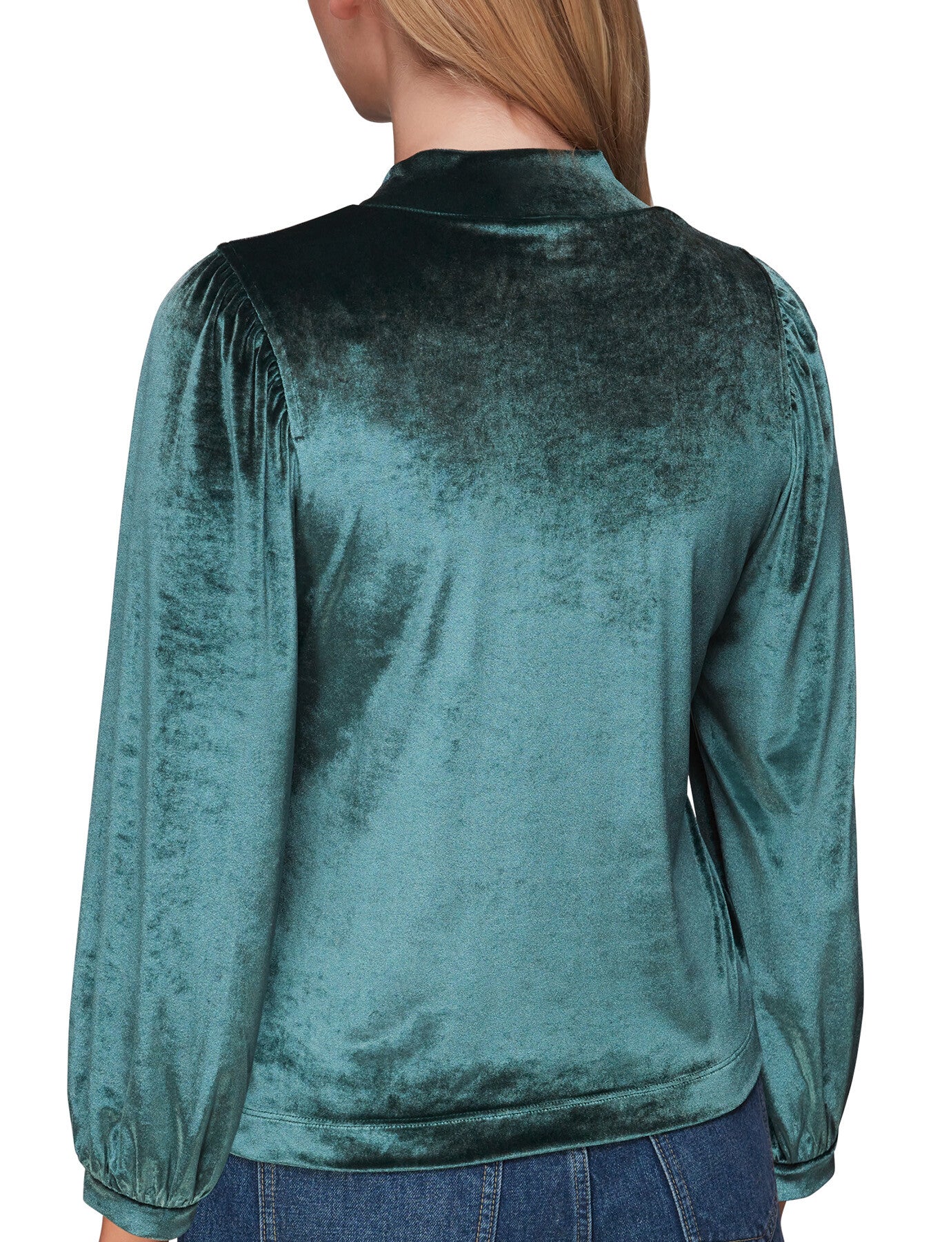 High Neck Velvet Top - Image 3
