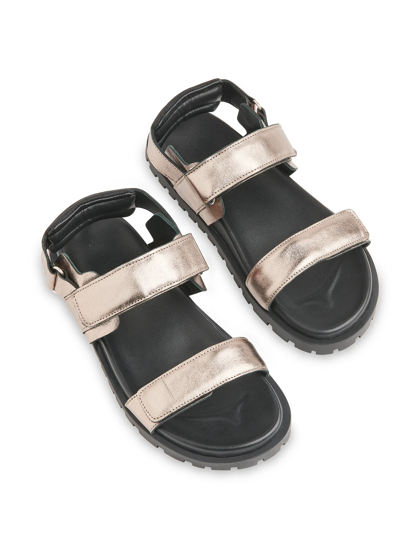Pewter Ria Sporty Velcro Sandal - Image 2