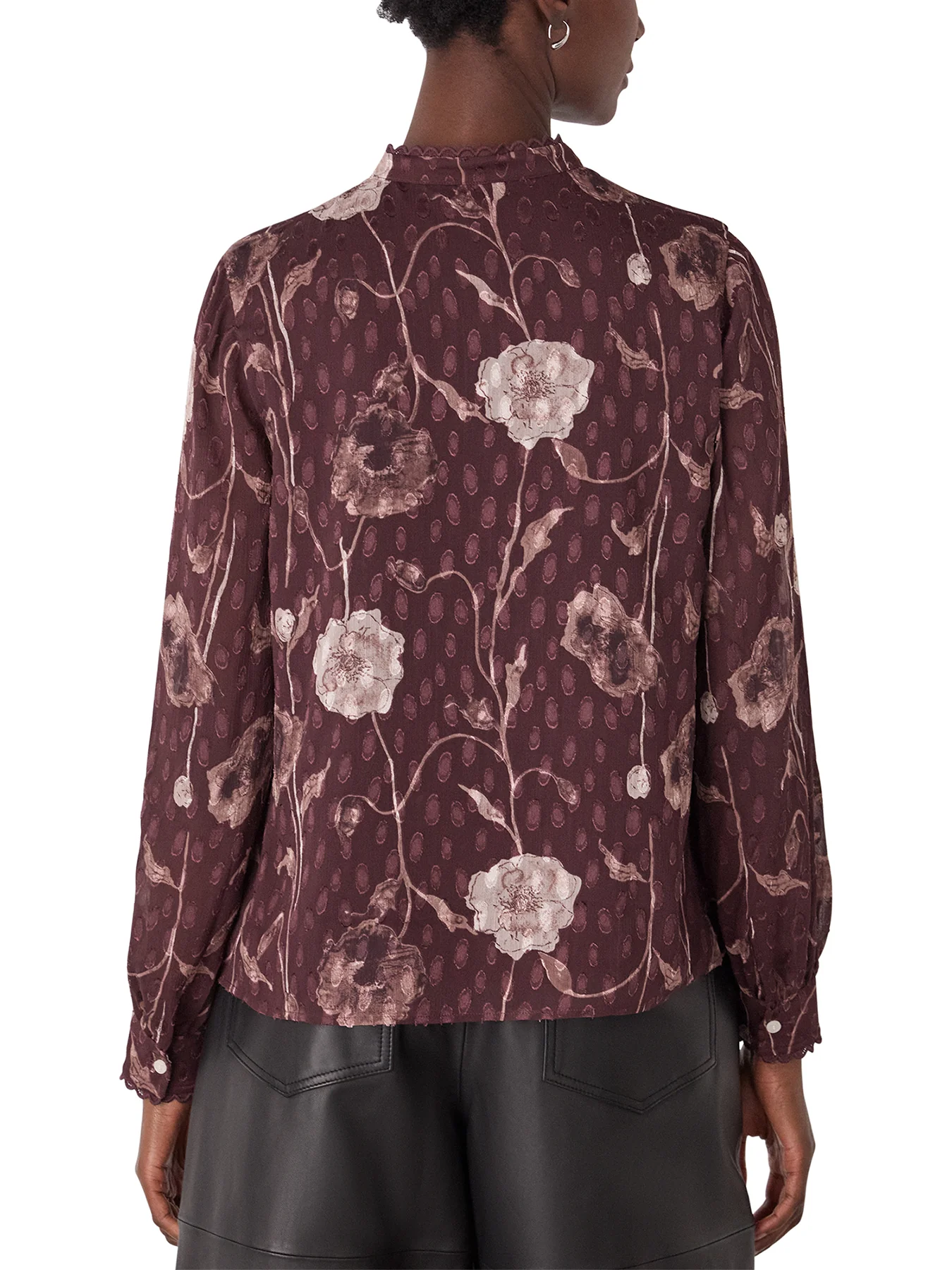 Floral Dobby Blouse Multi - Image 3
