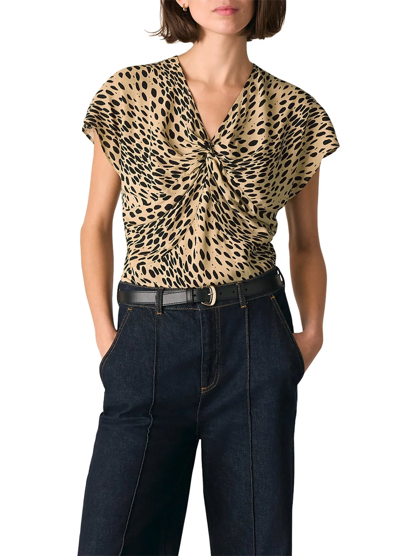Leopard Spot Print Blouse - Image 2