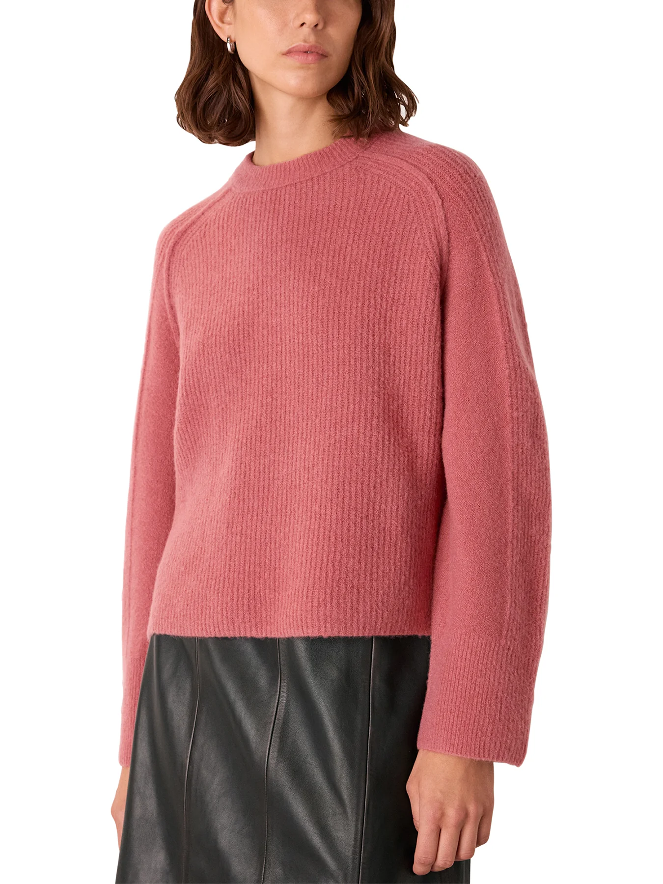 Aria Wool Crew Knit Pink - Image 2