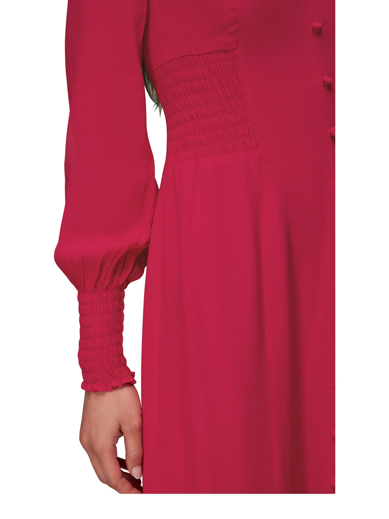 Ilana Shirred Midi Dress - Image 4