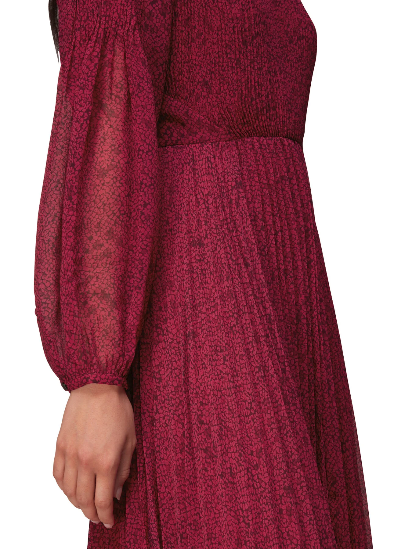 Abstract Snake Plisse Dress - Image 4
