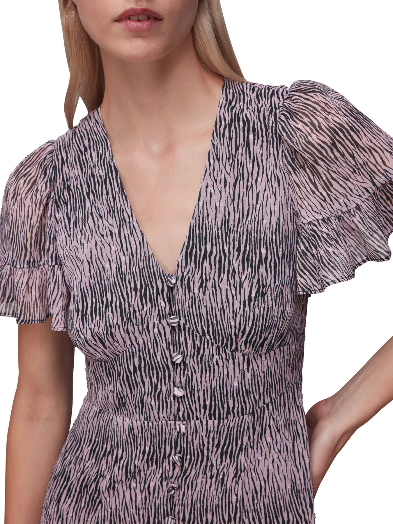 Tiger Dobby Midi Dress - Image 3