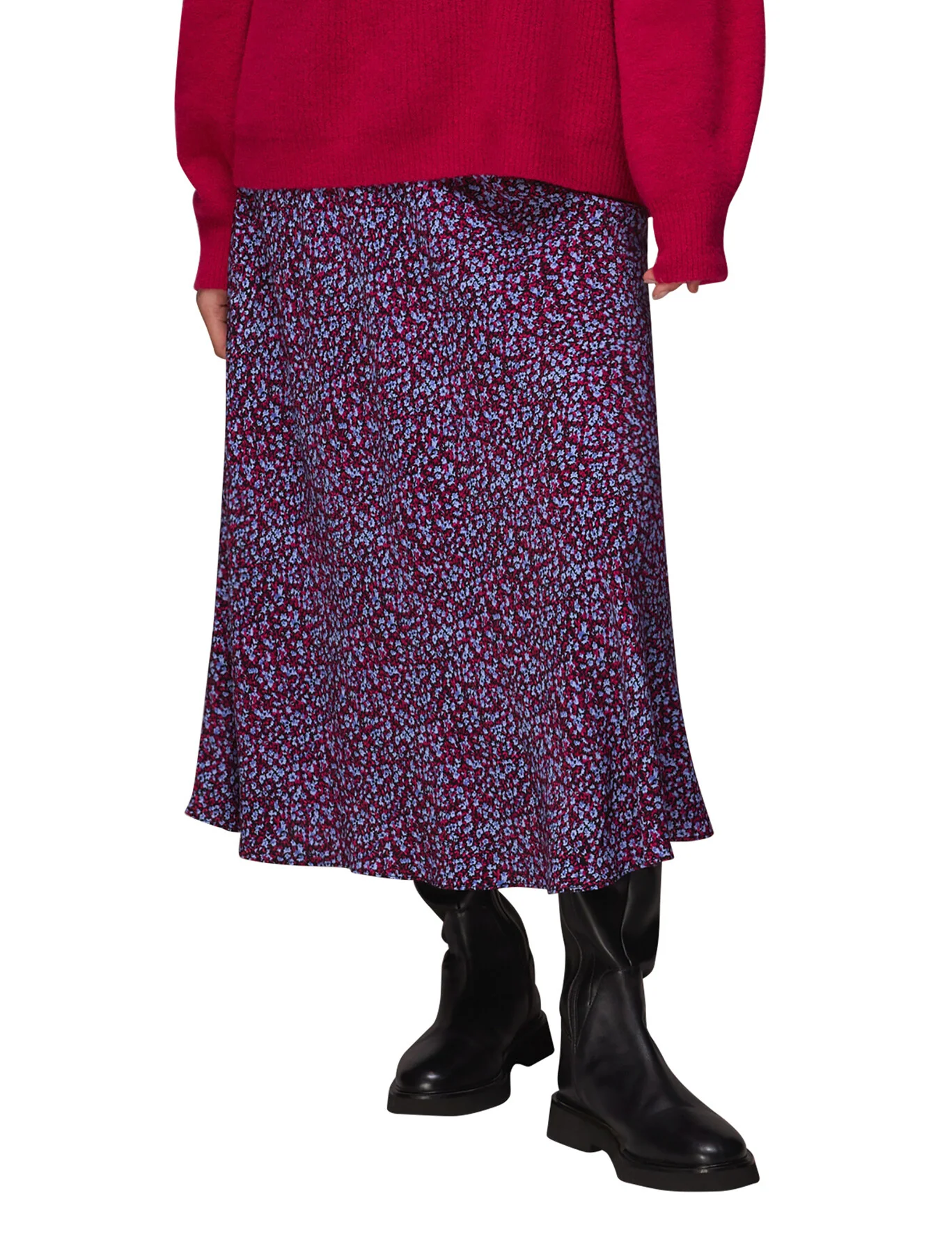 Floral Garden Bias Cut Skirt - Image 2