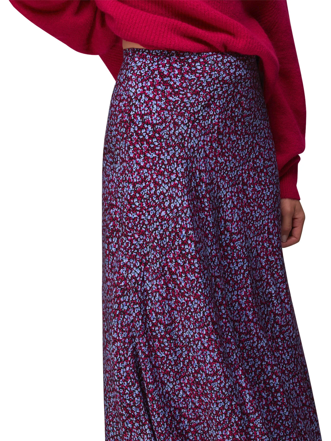 Floral Garden Bias Cut Skirt - Image 4