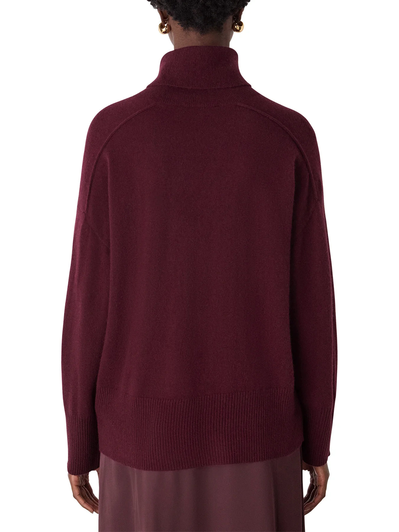 Seam Roll Neck Knit Red - Image 3