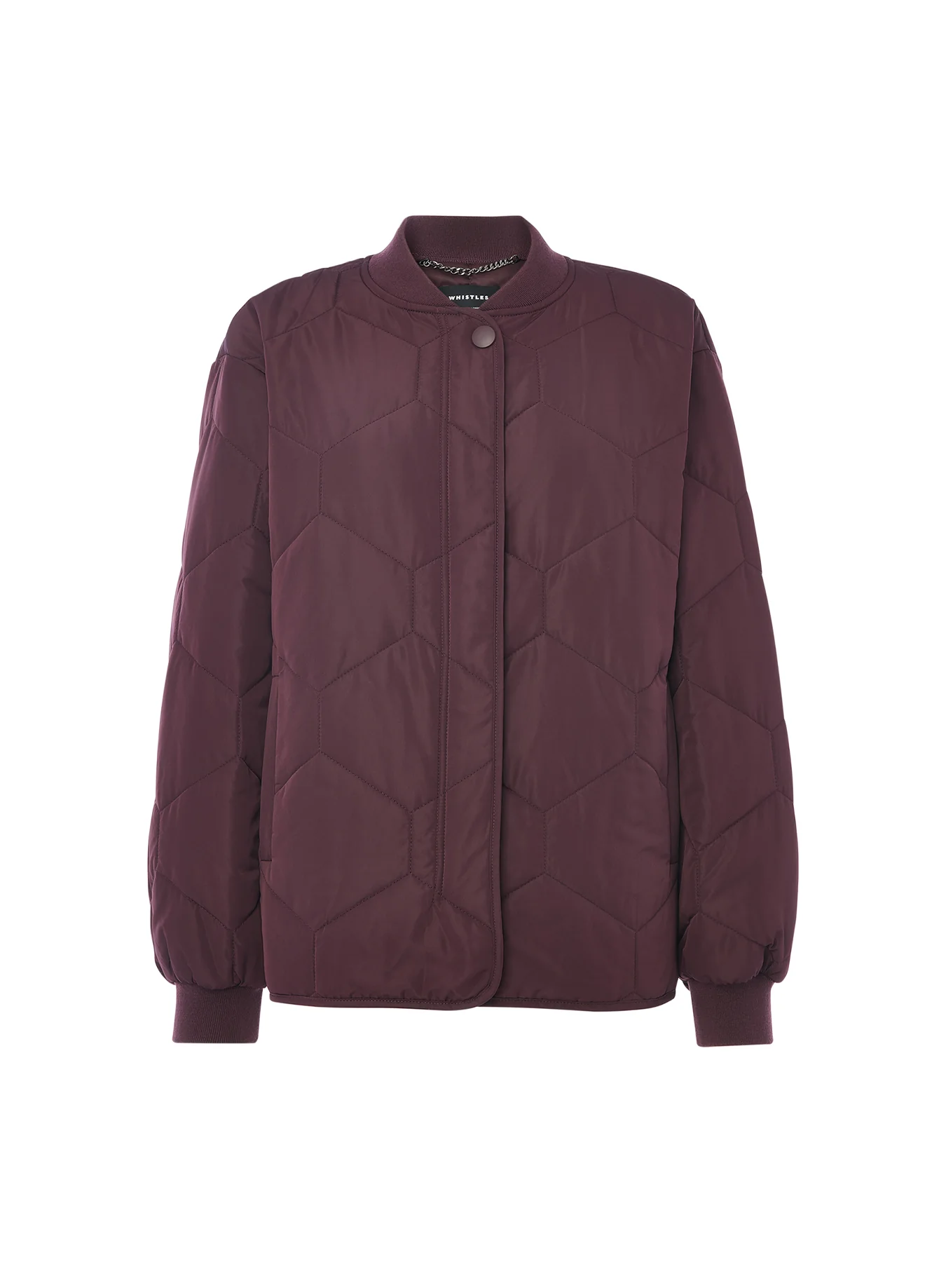 Ida Short Quilted Coat Red