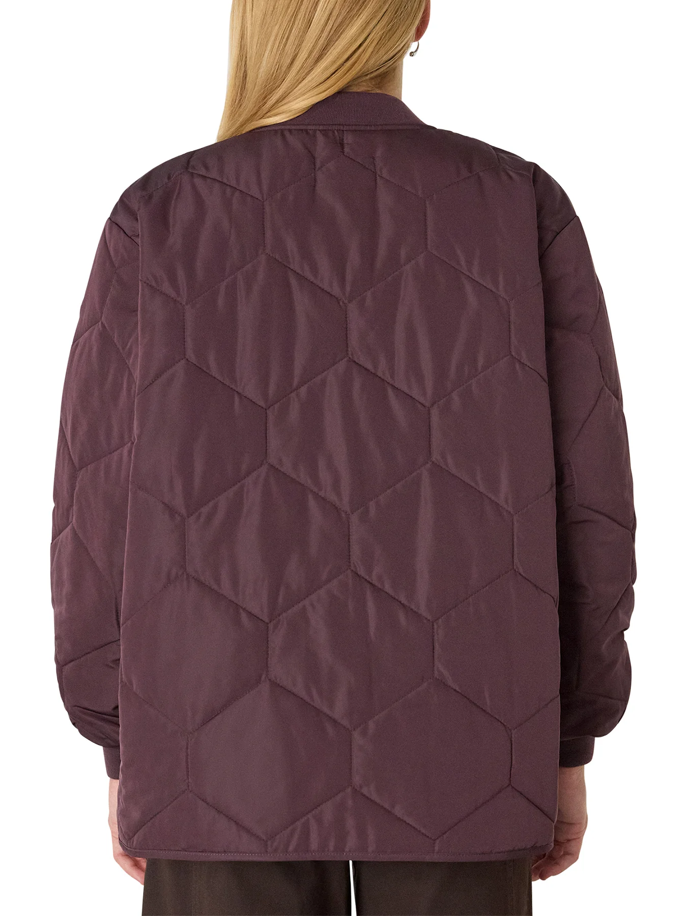Ida Short Quilted Coat Red - Image 3