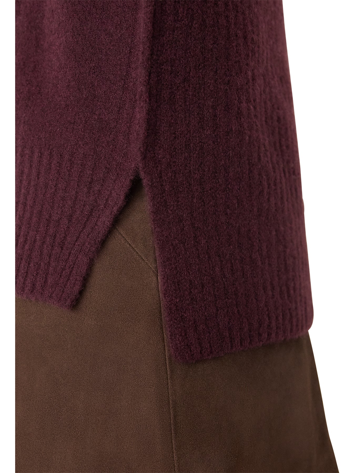 Roll Neck Wool Mix Jumper Red - Image 4