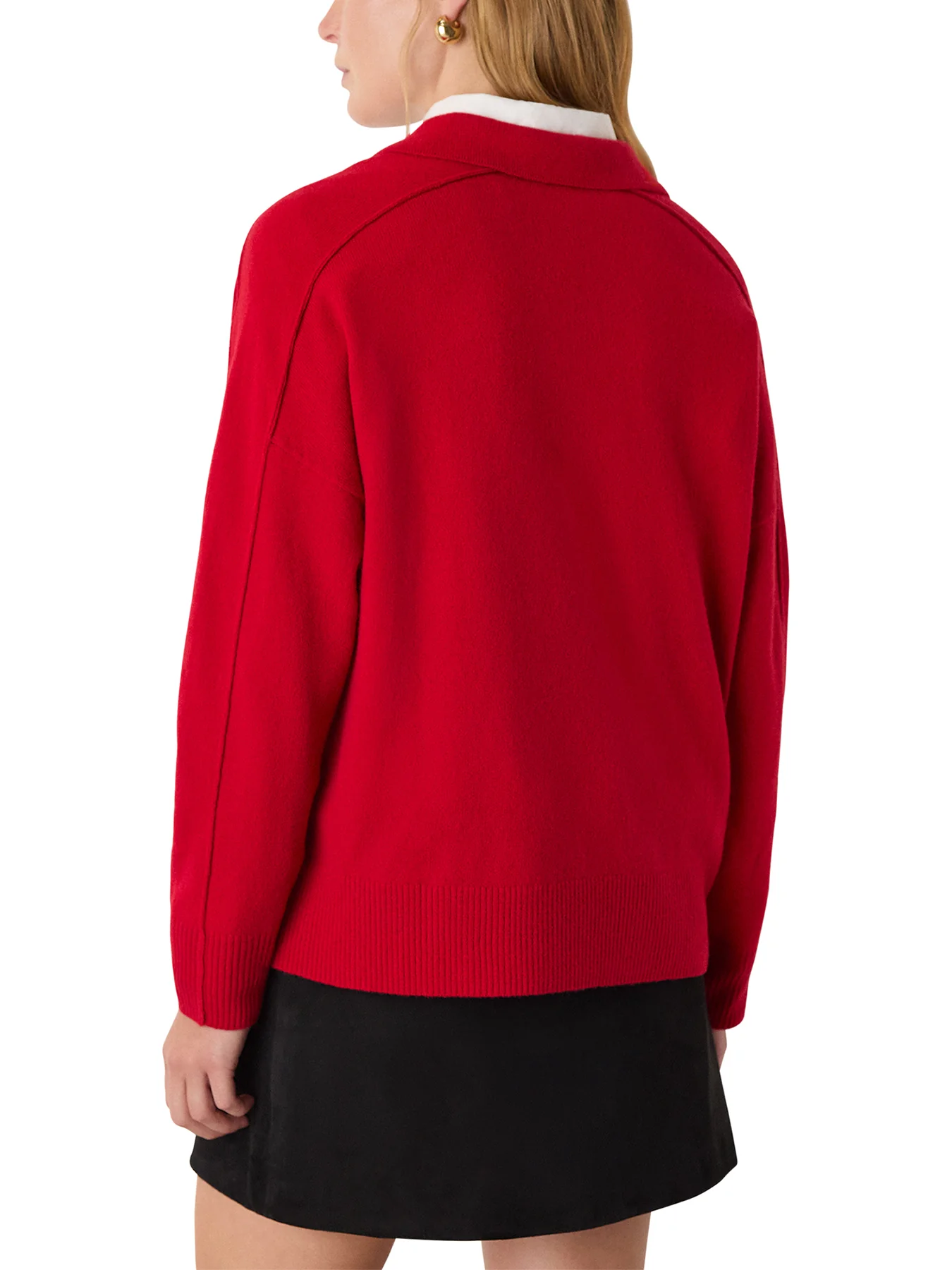 Wool Collar Neck Knit Cream - Image 3