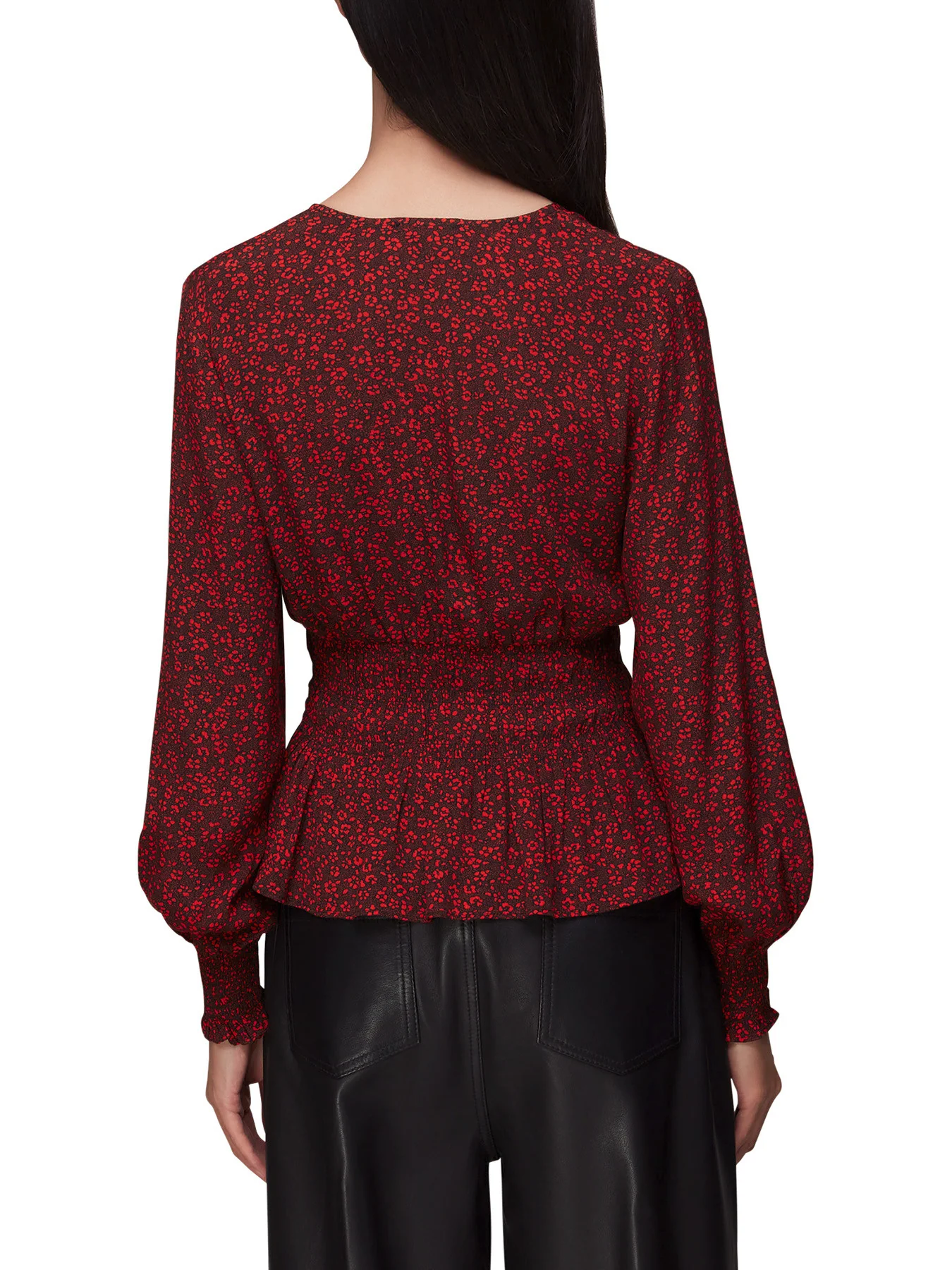 Pansy Dot Jenny Peplum Top - Image 3
