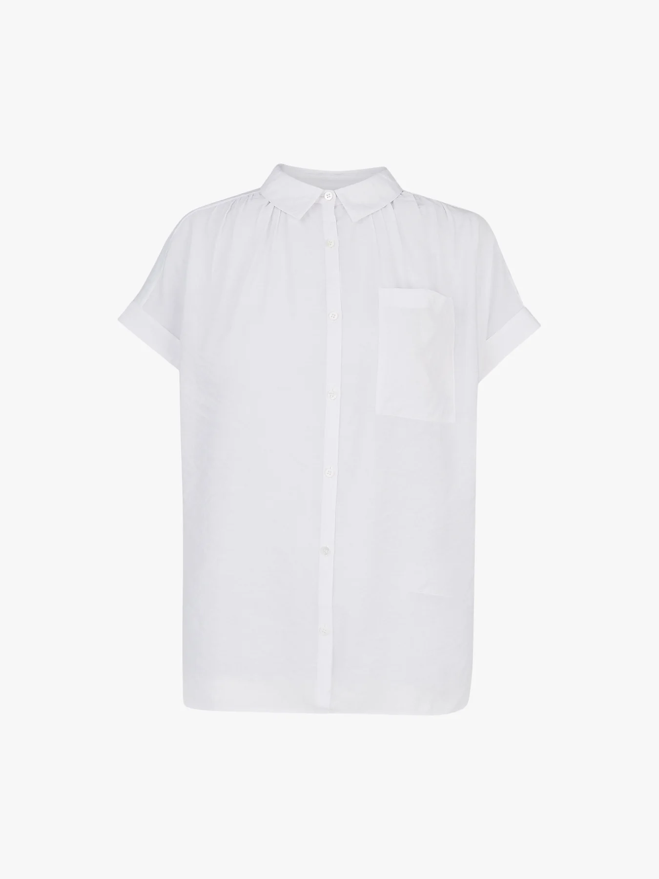 Nicola Button Through Shirt White