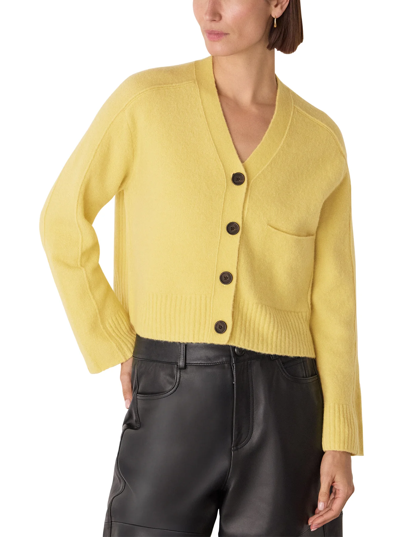 Wool Mix Pocket Cardigan - Image 2
