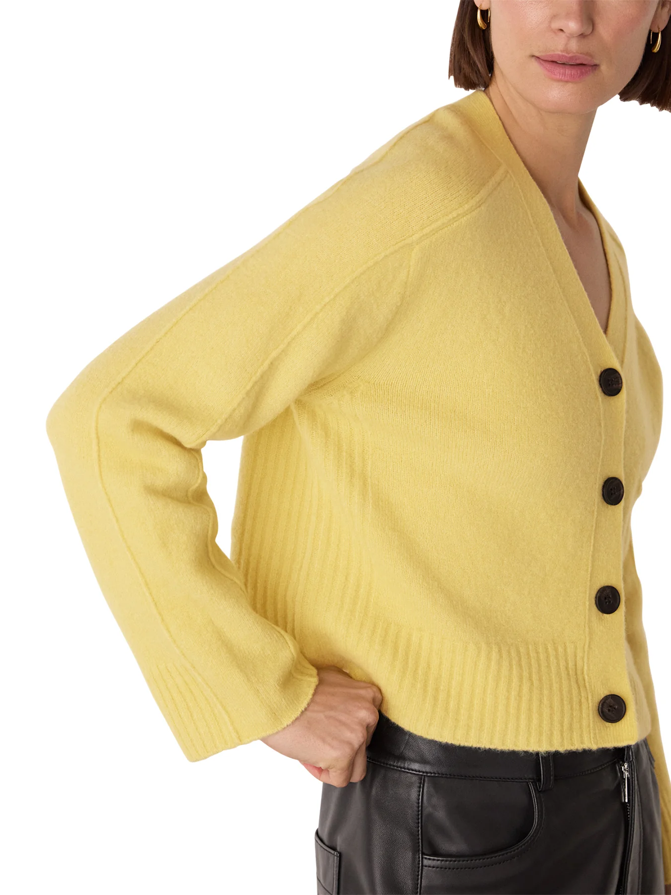 Wool Mix Pocket Cardigan - Image 4