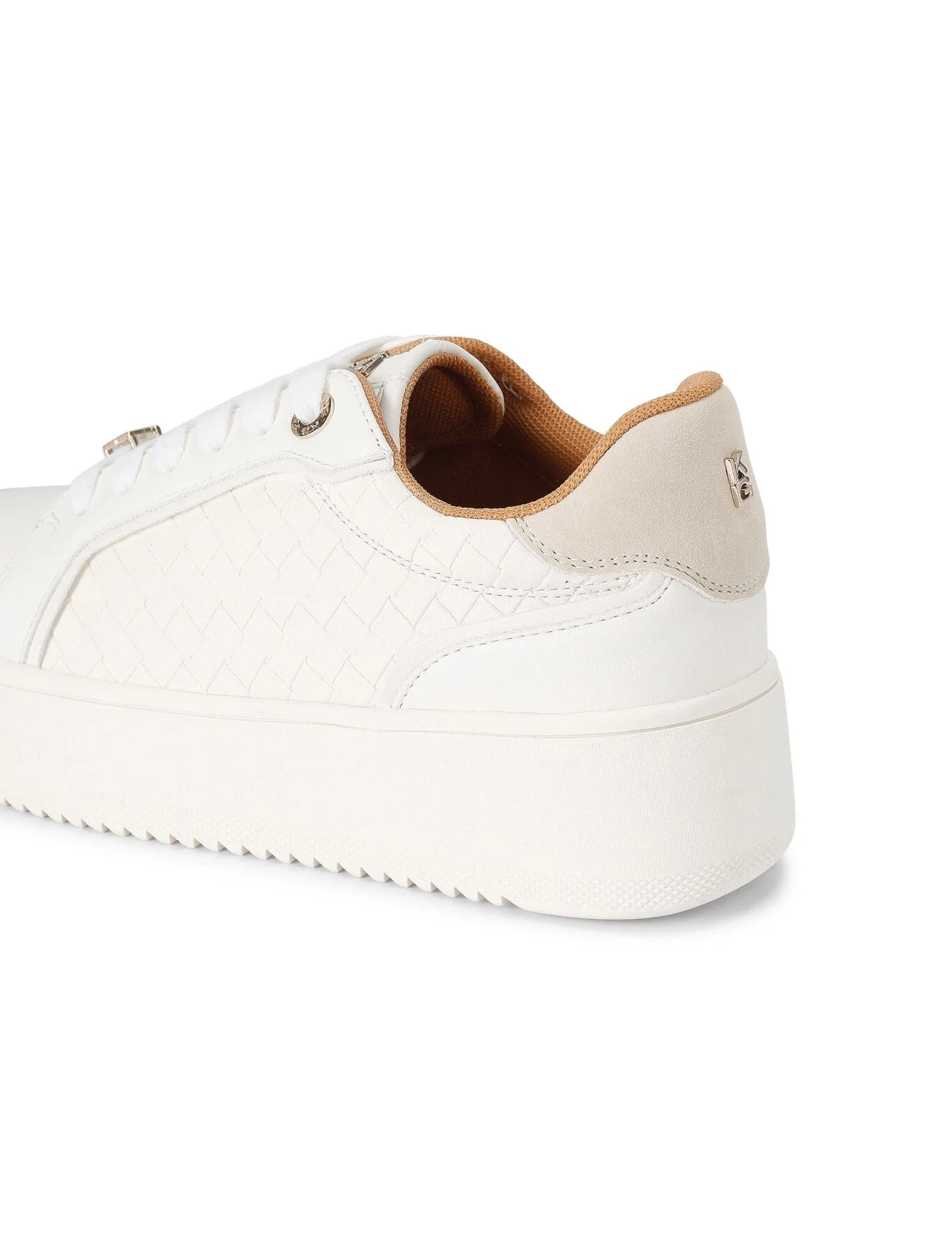 Lighter Weave Trainers White - Image 3