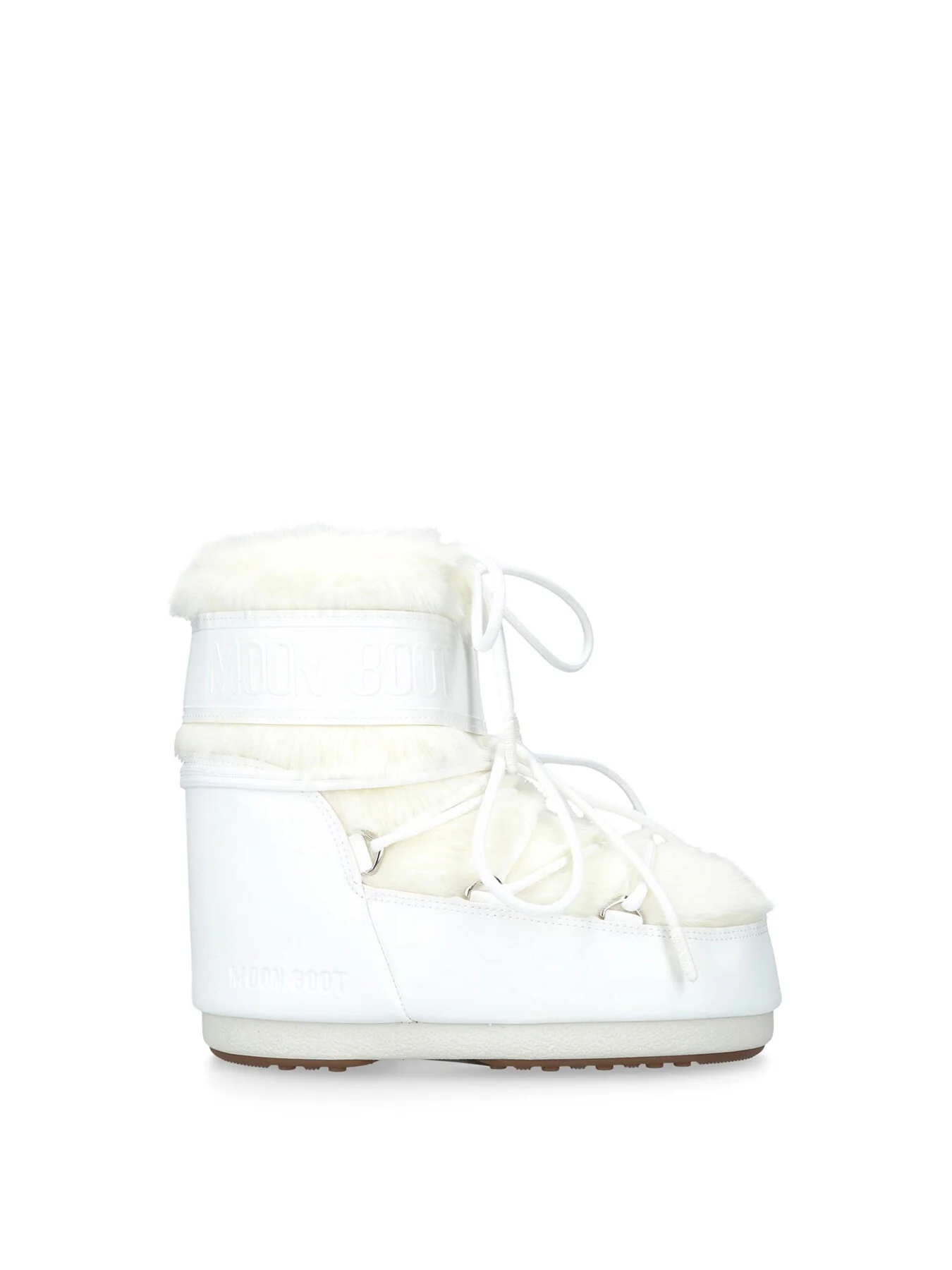 Icon Low Fur Boots White - Image 4