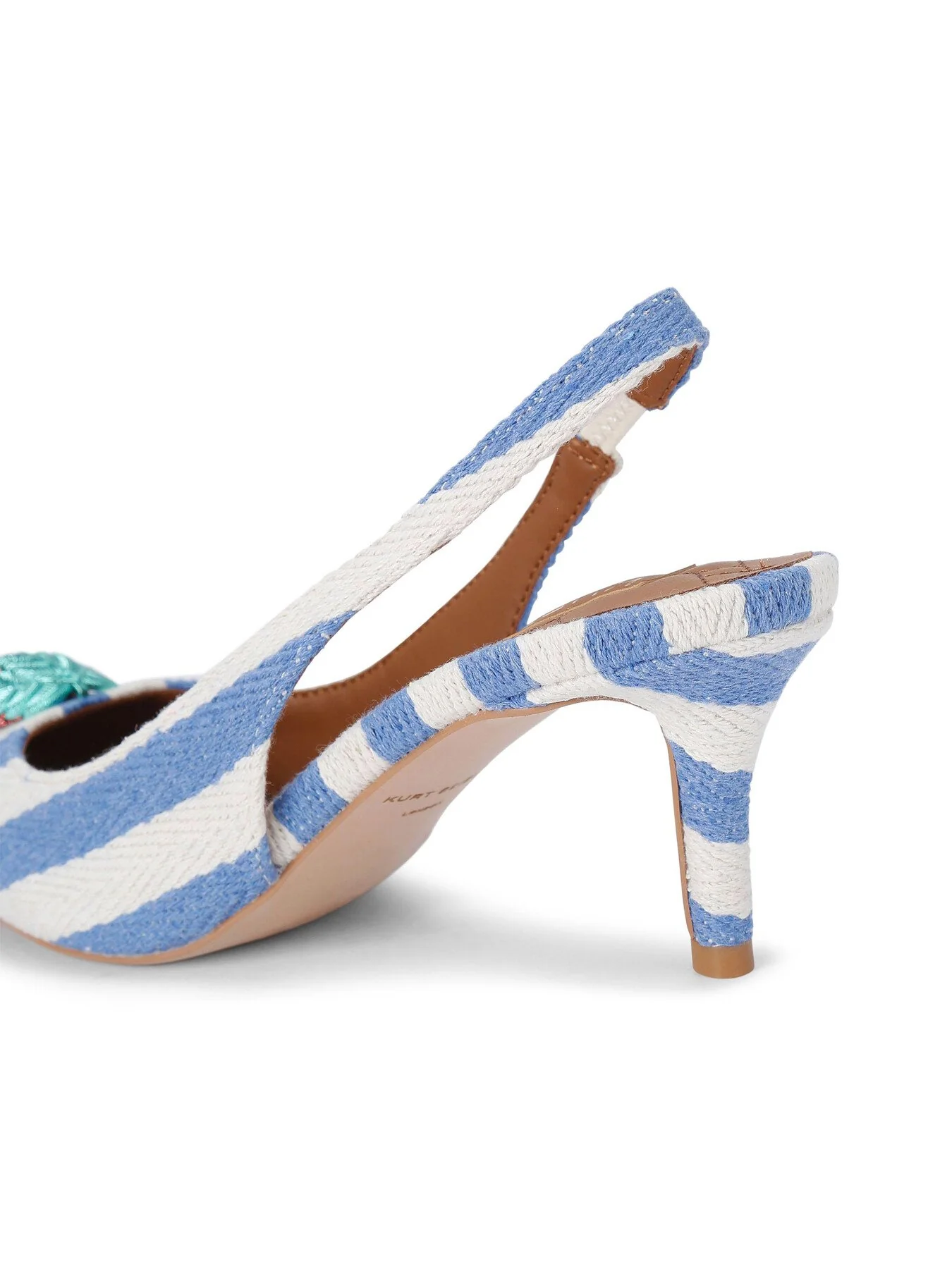 Belgravia Slingback Heels White - Image 3