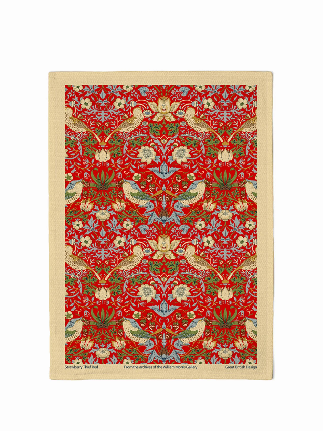 Strawberry Thief Tea Towel - Image 2